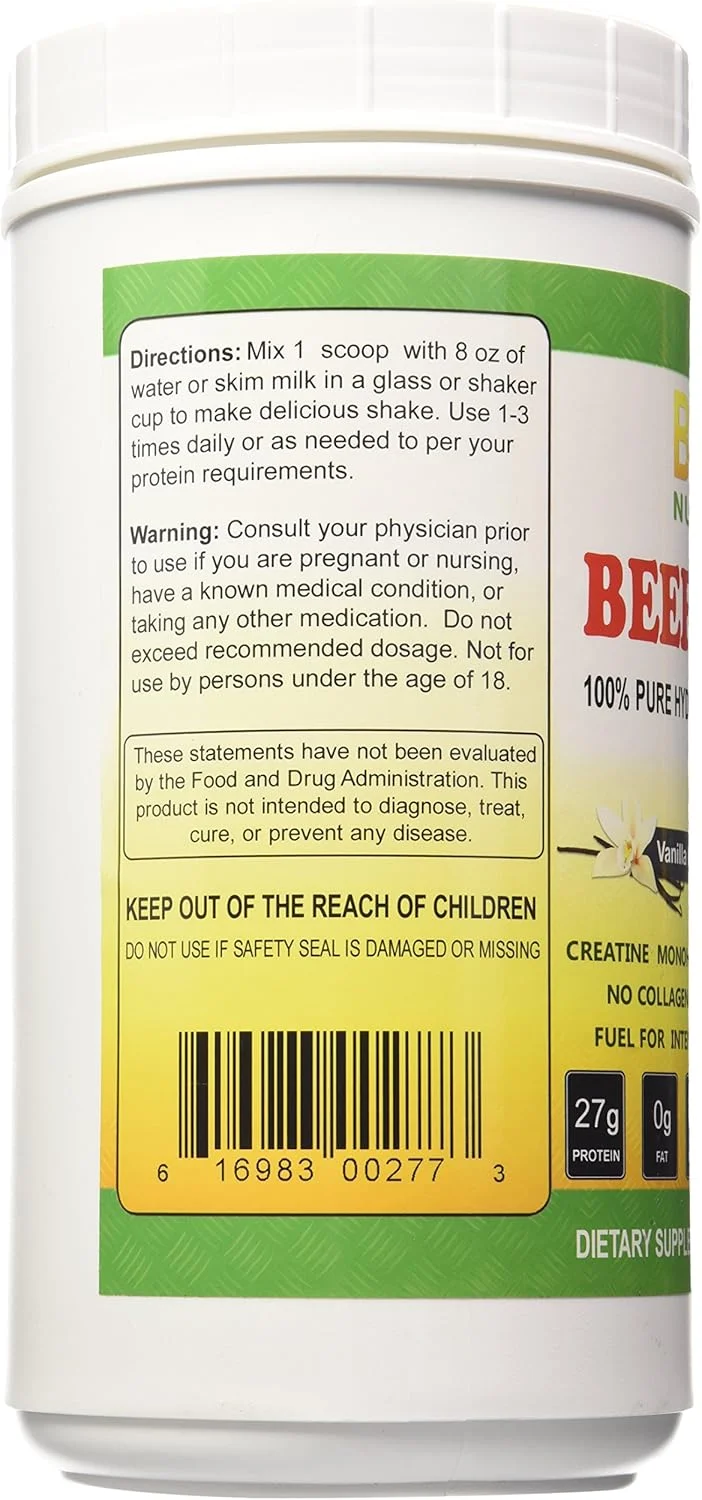 پودر پروتئین گوشت گاو، وانیلی، 1 کیلوگرم پودر پروتئین گوشت گاو، وانیلی، 1 کیلوگرم