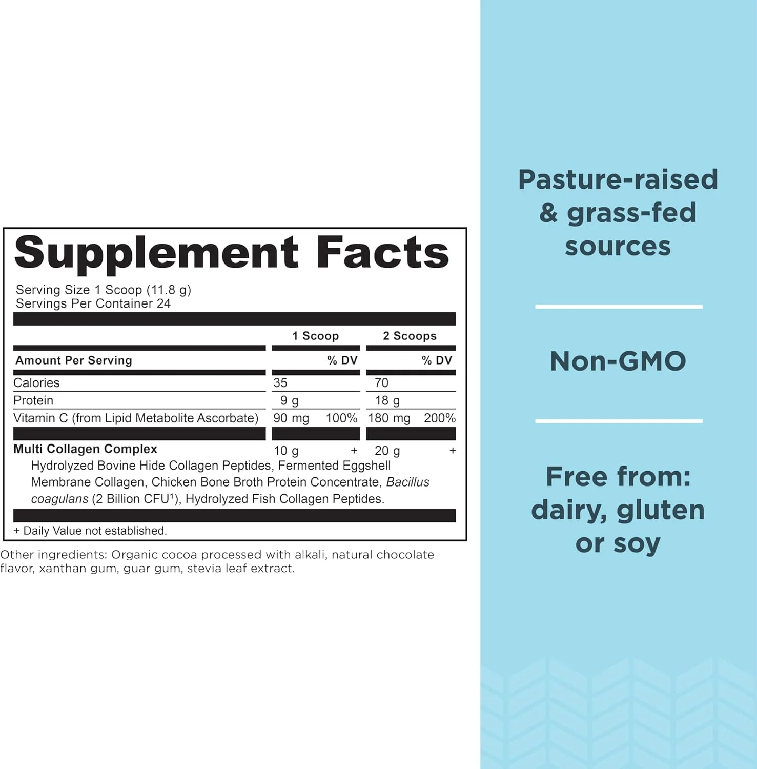 Ancient Nutrition Collagen Peptides Powder, Multi Collagen Protein, Women & Men, Vitamin C, Probiotics, Hydrolyzed Collagen, Supports Skin, Joints, Gut Health, Chocolate, 24 Servings