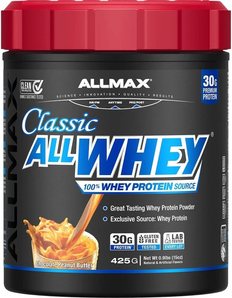 پروتئین وی کلاسیک آل وی آل مکس نوتریشن (0.4 کیلوگرم، کره بادام زمینی شکلاتی) پروتئین وی کلاسیک آل وی آل مکس نوتریشن (0.4 کیلوگرم، کره بادام زمینی شکلاتی)