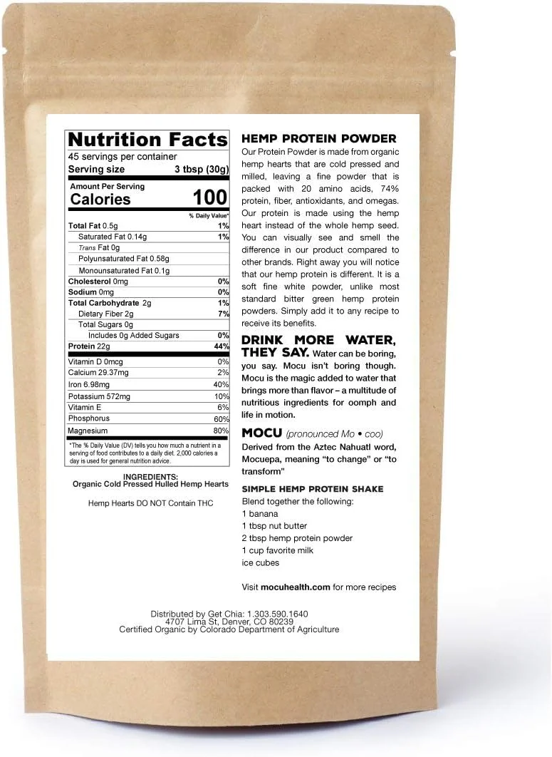 پودر پروتئین قلب شاهدانه ارگانیک چیا - 74% | 22 گرم پروتئین در هر وعده | فرآوری و نگهداری شده در سرما | ساخته شده از قلب شاهدانه | (6 پوند (2 کیسه 3 پوندی)) پودر پروتئین قلب شاهدانه ارگانیک چیا - 74% | 22 گرم پروتئین در هر وعده | فرآوری و نگهداری شده در سرما | ساخته شده از قلب شاهدانه | (6 پوند (2 کیسه 3 پوندی))