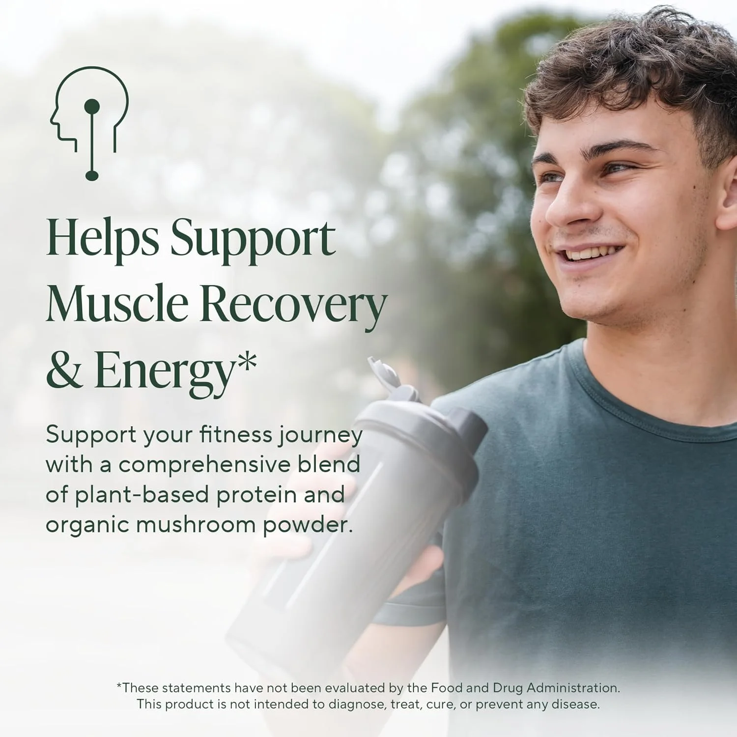 پروتئین گیاهی سوپرفود قارچ OM - پروتئین گیاهی وانیلی خامه‌ای با 10 نوع قارچ، آشواگاندا، بی سی ای ای و ب12 - انرژی، ریکاوری و پشتیبانی از سیستم ایمنی - 544 گرم (16 سروینگ)