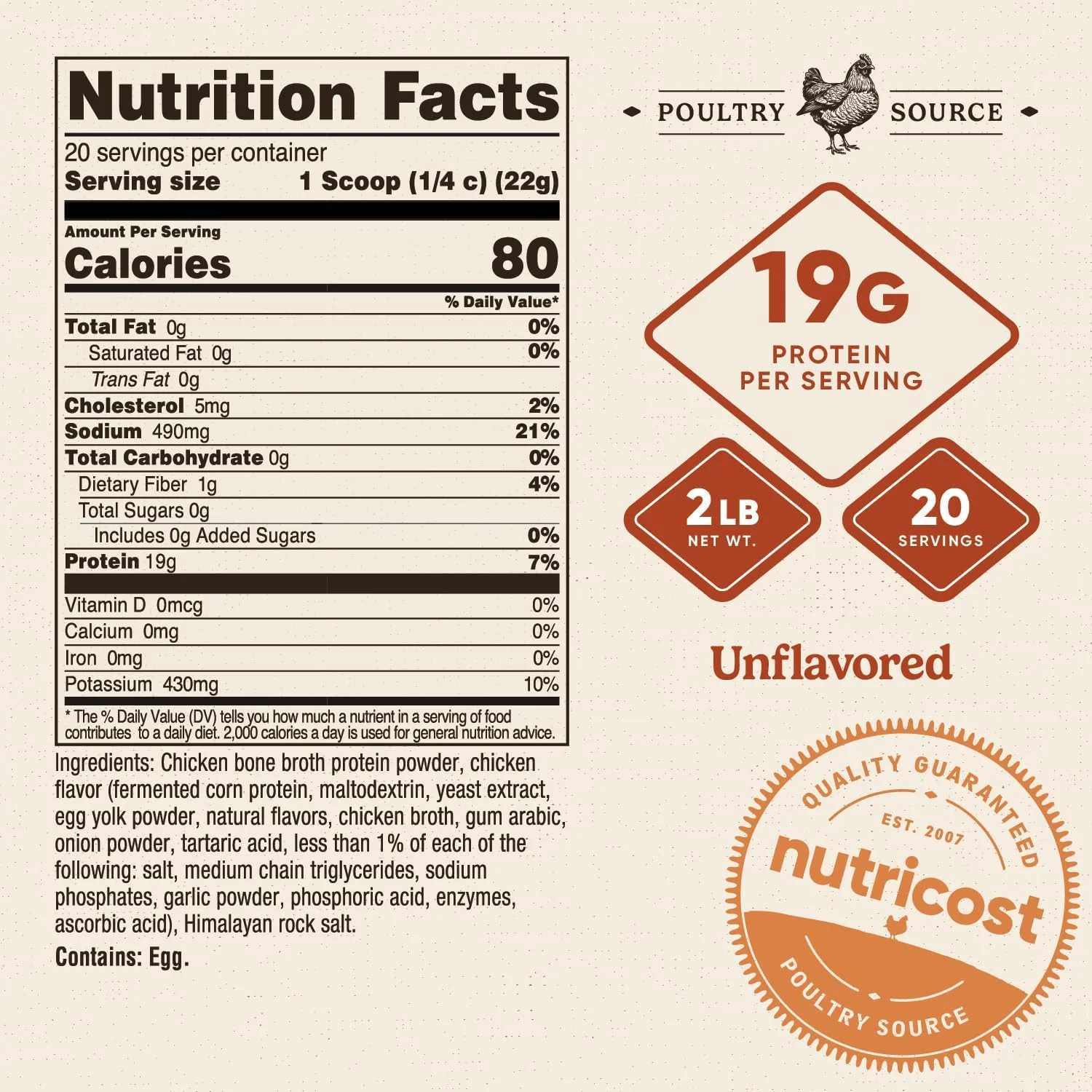 پروتئین آب قلم مرغ نوتریکاست (طعم مرغ، 20 سروینگ) پروتئین آب قلم مرغ نوتریکاست (طعم مرغ، 20 سروینگ)