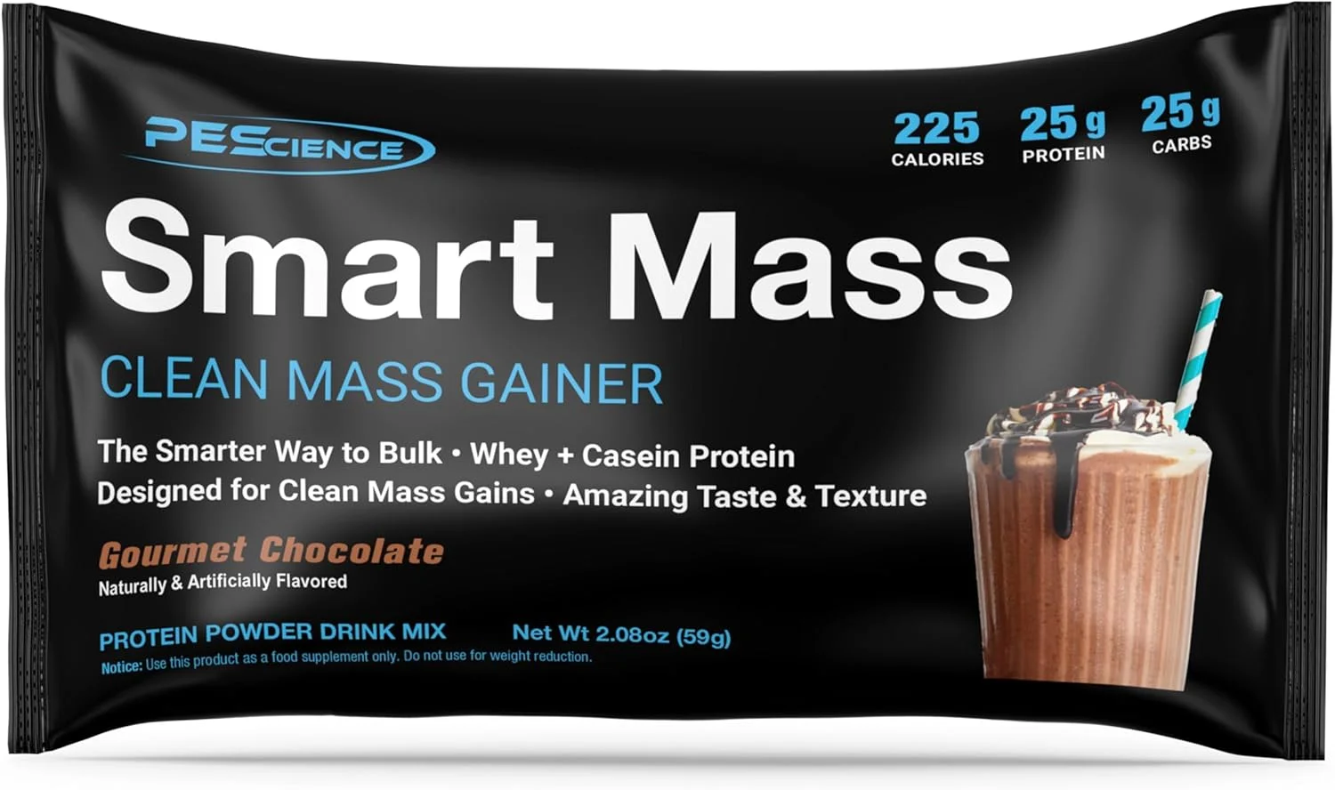 پودر افزایش وزن عضله ای PEScience Smart Mass، ترکیبی از پروتئین وی و کازئین با کربوهیدرات های دیر هضم، بدون مالتودکسترین، 14 بسته - شکلات گورمه پودر افزایش وزن عضله ای PEScience Smart Mass، ترکیبی از پروتئین وی و کازئین با کربوهیدرات های دیر هضم، بدون مالتودکسترین، 14 بسته - شکلات گورمه