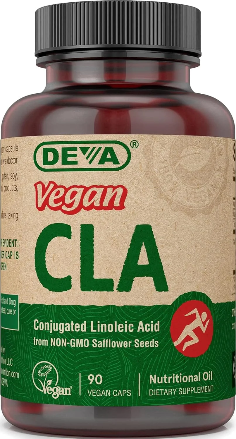 کپسول های اسید لینولئیک مزدوج (CLA) گیاهی DEVA، تهیه شده از روغن گلرنگ غیر تراریخته، 90 عدد، بسته 1 عددی