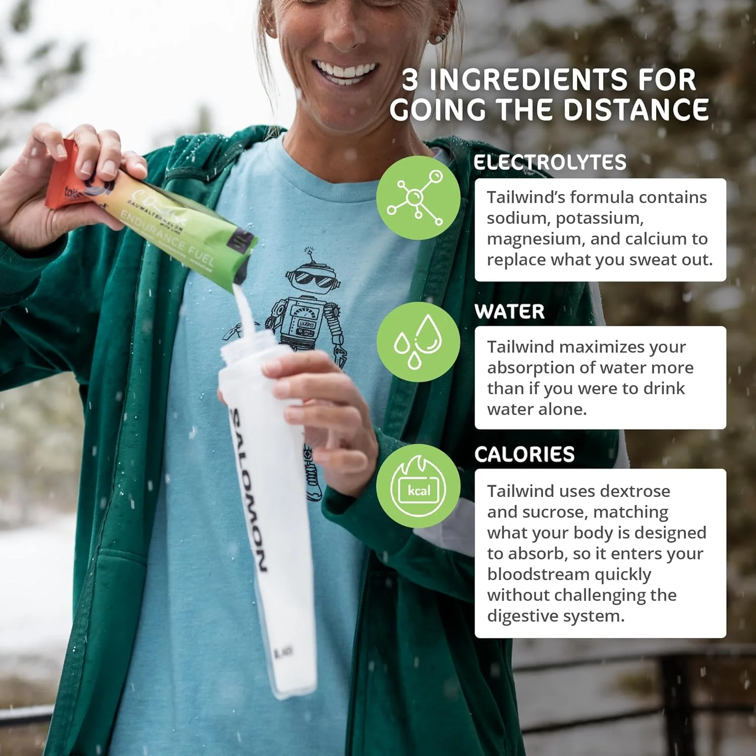 پودر مخلوط نوشیدنی ورزشی Tailwind Nutrition Endurance Fuel، حاوی الکترولیت، بدون GMO، بدون سویا، لبنیات و گلوتن، مناسب برای گیاهخواران، طعم هندوانه، بسته 12 عددی