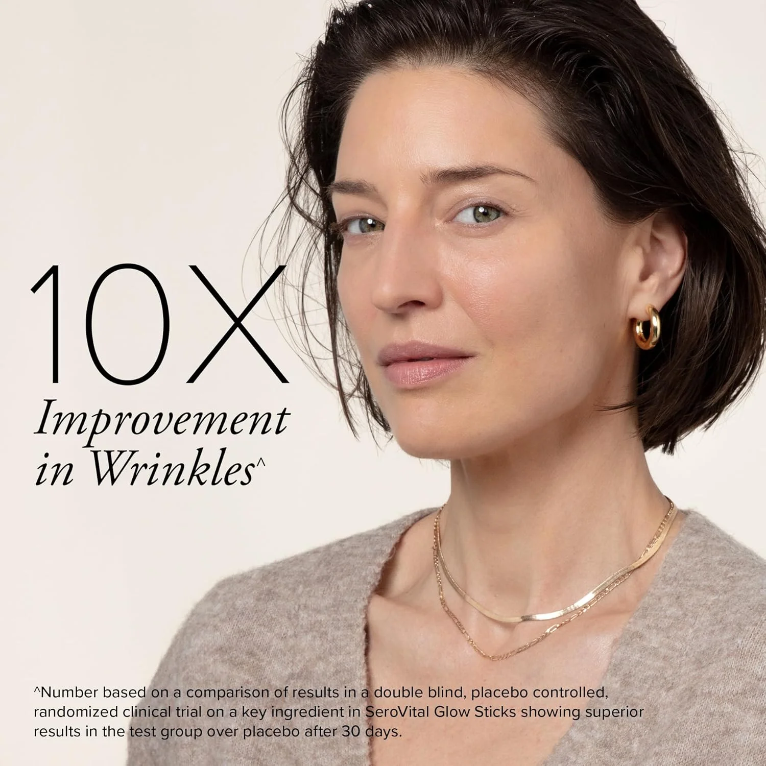 پودر مخلوط نوشیدنی بدون قند Serovital Glow Sticks با اسید هیالورونیک، سرامیدها و الکترولیت ها برای آبرسانی پوست در 14 روز - طعم مرکبات آفتاب بوسه خورده - 28 بسته