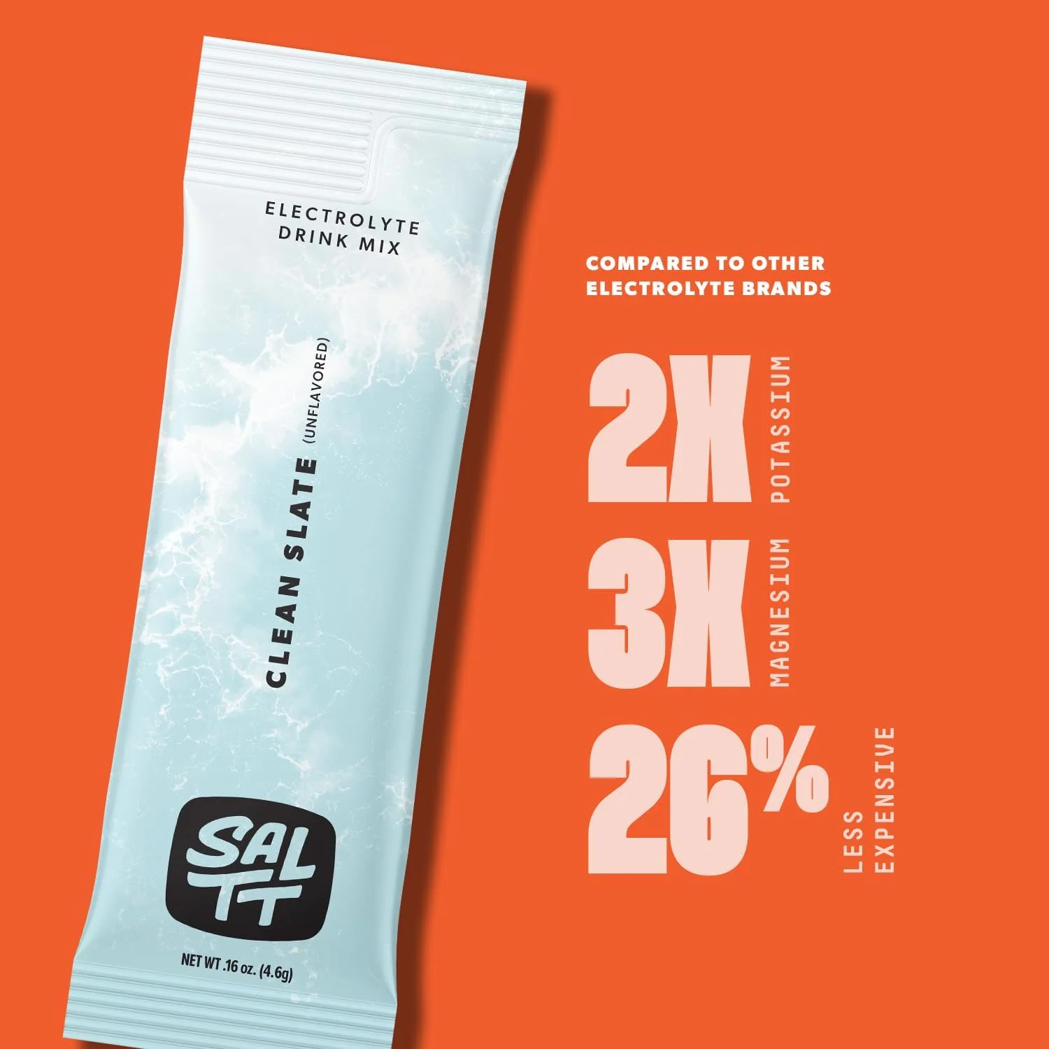 پودر الکترولیت SALTT، طعم طبیعی - بسته 30 عددی - منیزیم، پتاسیم، سدیم، مواد معدنی کمیاب - بدون شکر و گلوتن - مناسب برای مسافرت