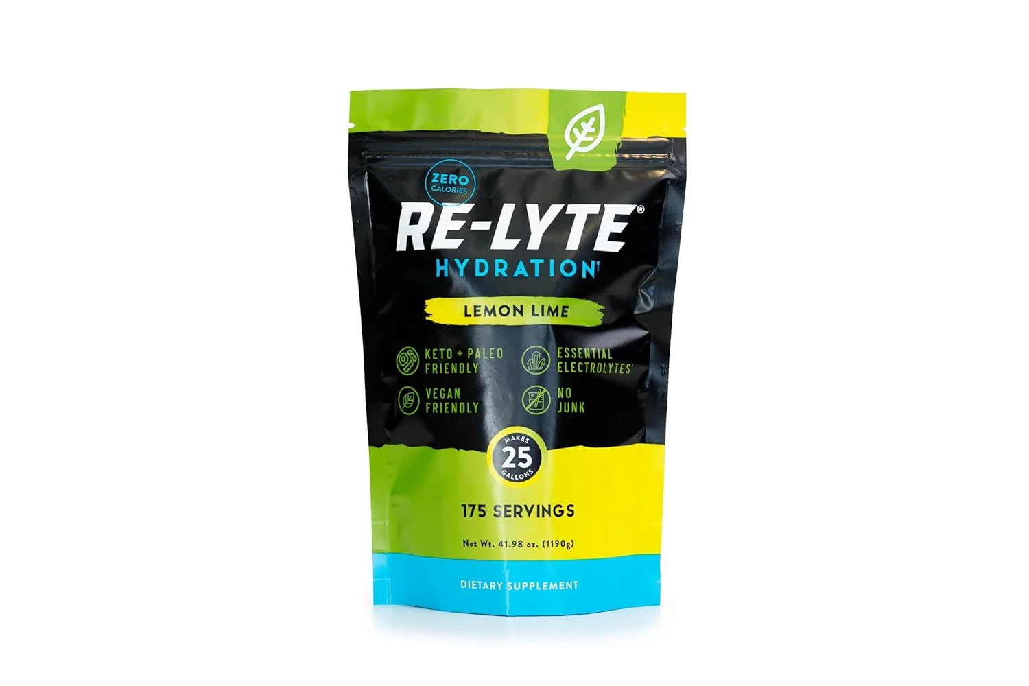 پودر الکترولیت آبرسان رِدْموند ری-لایت، بسته بزرگ 175 سروینگ/لیمو ترش