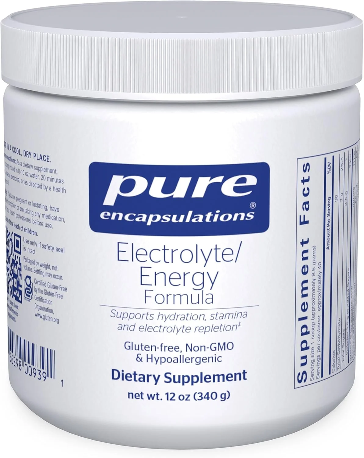 فرمول الکترولیت/انرژی Pure Encapsulations -- 340 گرم