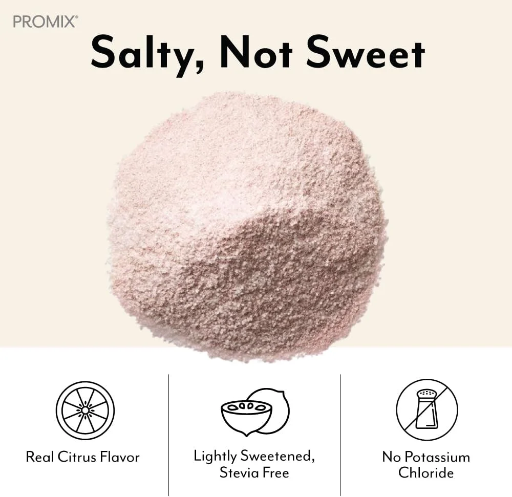 پودر الکترولیت پرو میکس نوتریشن | نمک صورتی هیمالیا، منیزیم، پتاسیم، ویتامین C | بدون شکر - 30 عدد