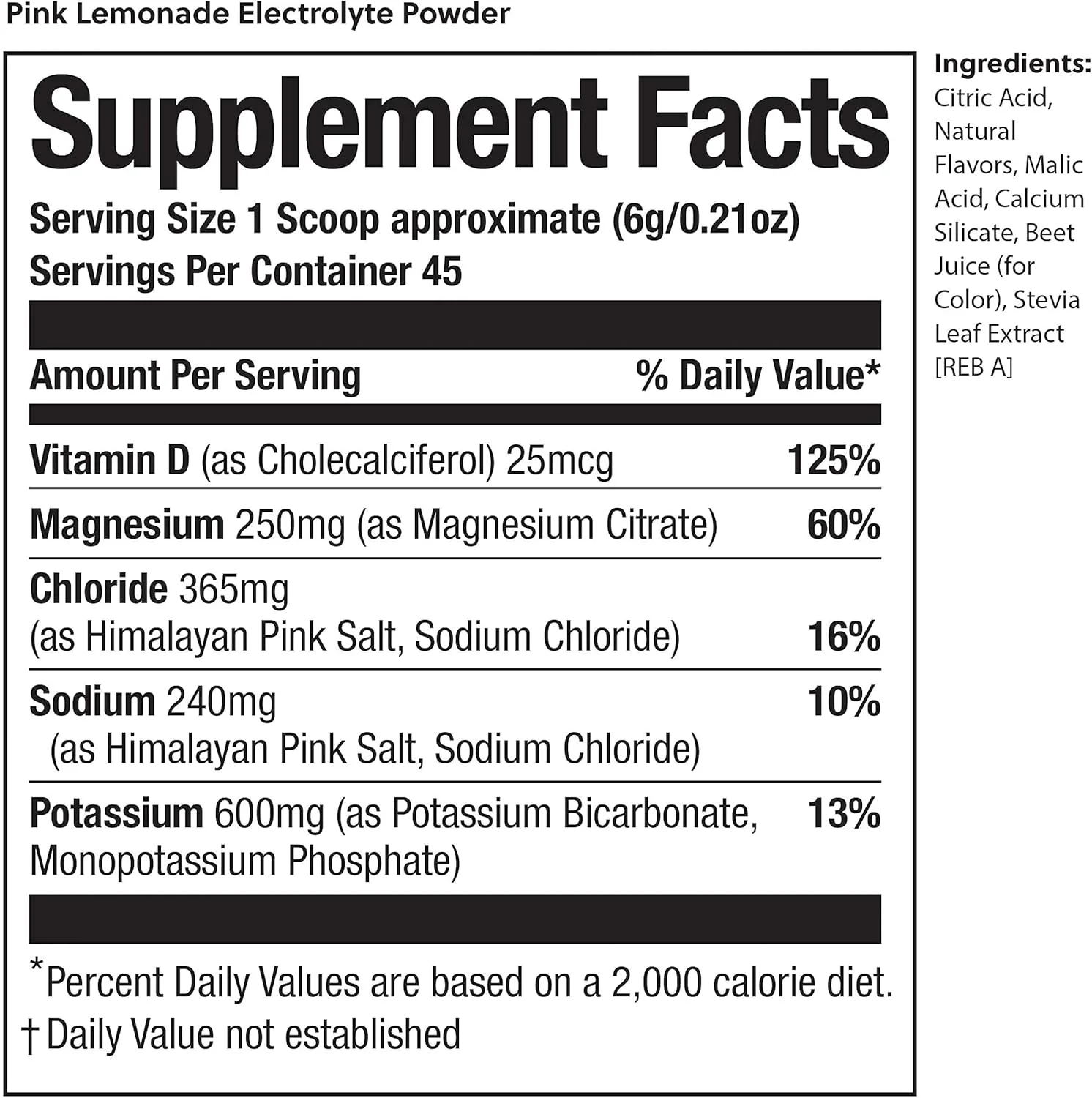 پودر الکترولیت های عالی کتو، بدون شکر و گلوتن، مخلوط نوشیدنی الکترولیتی، مکمل سدیم، منیزیم، کلسیم و پتاسیم، آبرسانی، ریکاوری و پشتیبانی از سیستم ایمنی، لیموناد صورتی، 45 سروینگ