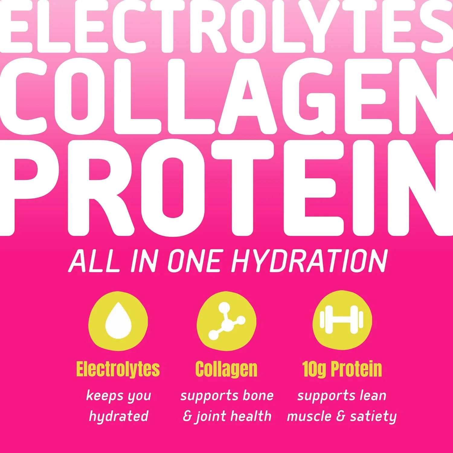 نئوتئین: پودر الکترولیت، پودر پروتئین با 10 گرم پروتئین و کلاژن | پودر آبرسان - بدون شکر، بدون مواد افزودنی، بدون کربوهیدرات | طعم لیموناد توت فرنگی | 40 کالری | کتو و پالئو | بسته 15 عددی