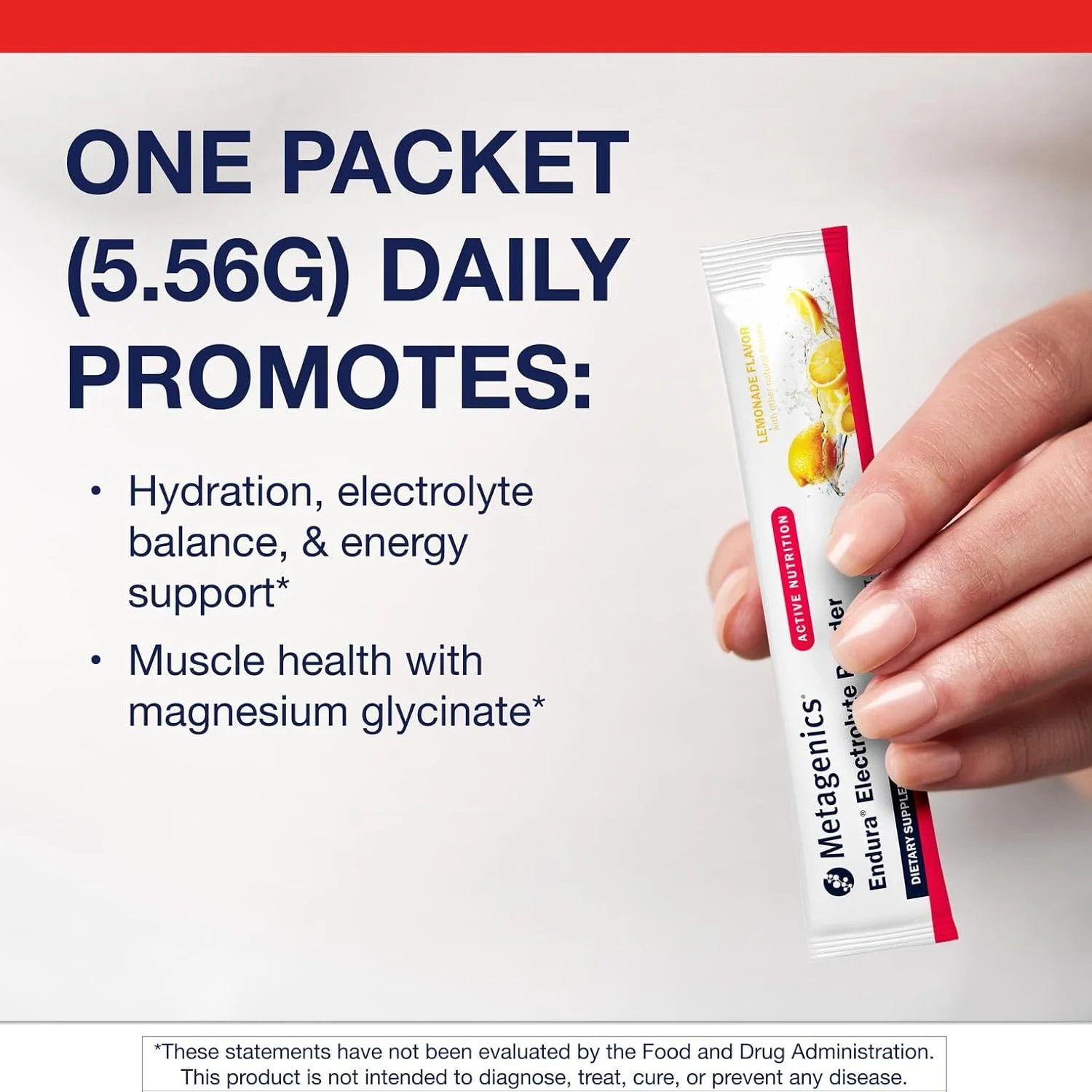 پودر تعادل الکترولیت متابوژنیکس اندورا با ویتامین C و E - بسته های آبرسانی با سدیم و پتاسیم برای ریکاوری و عملکرد* - غیر GMO، بدون گلوتن - طعم لیموناد، 30 بسته