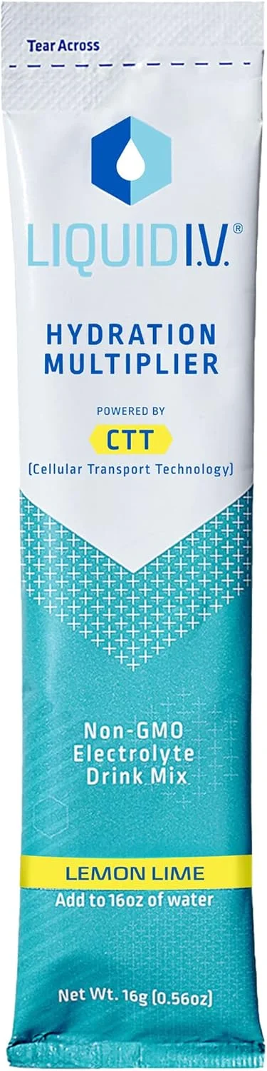 مخلوط نوشیدنی آبرسان با طعم لیمو و لیموترش LIQUID IV، تک نفره، 16 گرم مخلوط نوشیدنی آبرسان با طعم لیمو و لیموترش LIQUID IV، تک نفره، 16 گرم