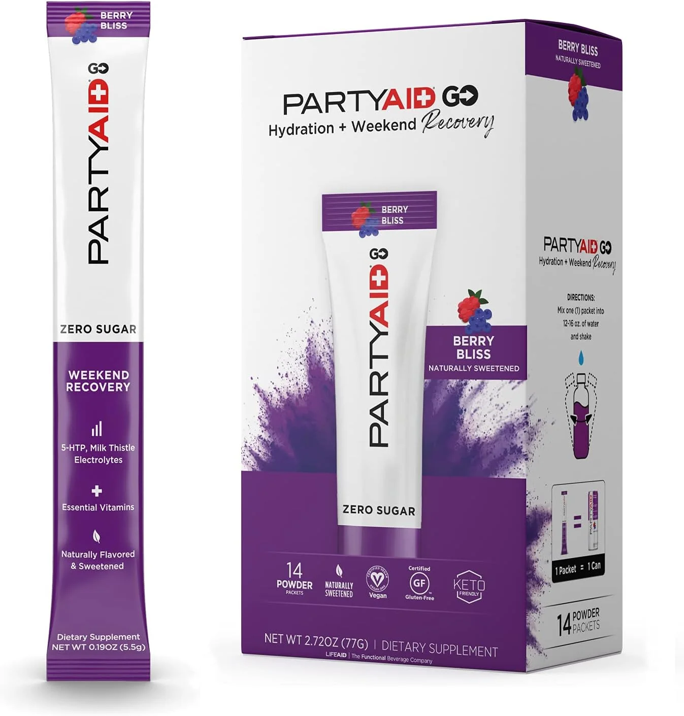 پودر نوشیدنی انرژی زا و آبرسان، بدون شکر، حاوی کمپلکس ویتامین B، خار مریم، الکترولیت، بدون طعم دهنده و شیرین کننده مصنوعی، بدون کافئین، 14 عدد