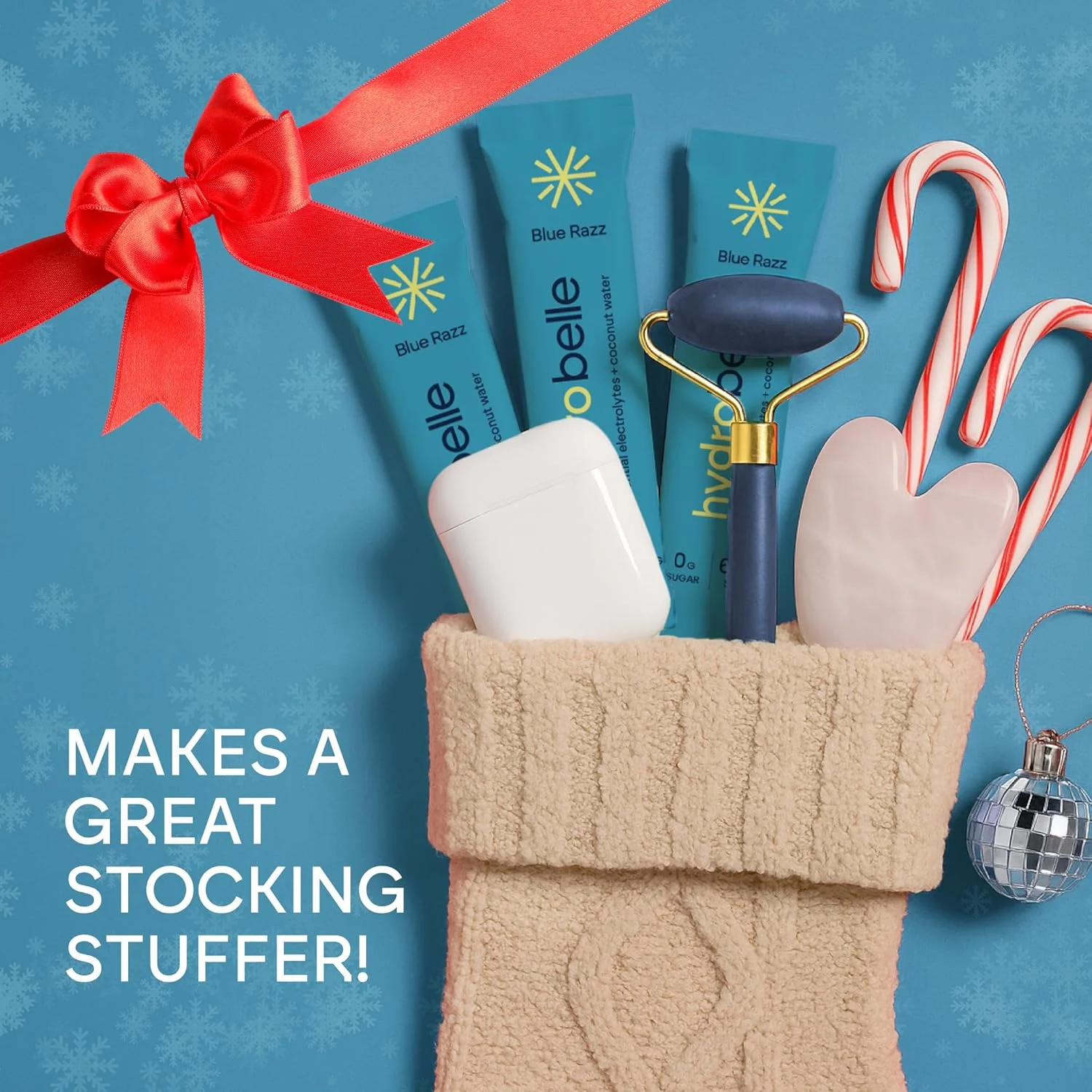 پودر مخلوط نوشیدنی الکترولیت هیدرو بل، تمشک آبی، بسته های آبرسانی بدون شکر ساخته شده با آب نارگیل و الکترولیت ها، وگان، کتو و بدون لبنیات، مناسب برای مسافرت، 32 عدد