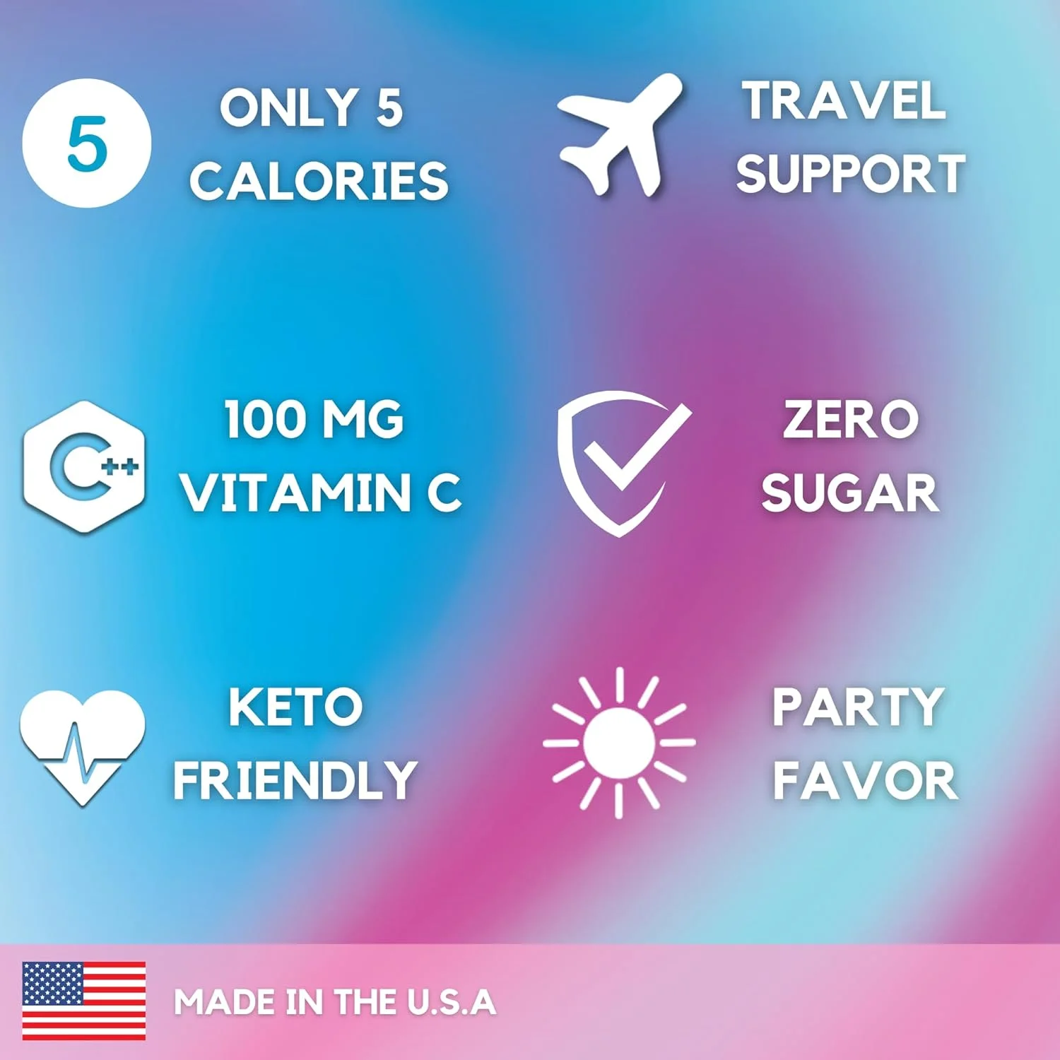 پودر الکترولیت HydroMATE بدون شکر با طعم پشمک - 30 عدد بسته آبرسانی فوری با ویتامین C برای افزایش انرژی - الکترولیت های بدون قند برای حمایت از آبرسانی در رژیم کتو و بازیابی بدن