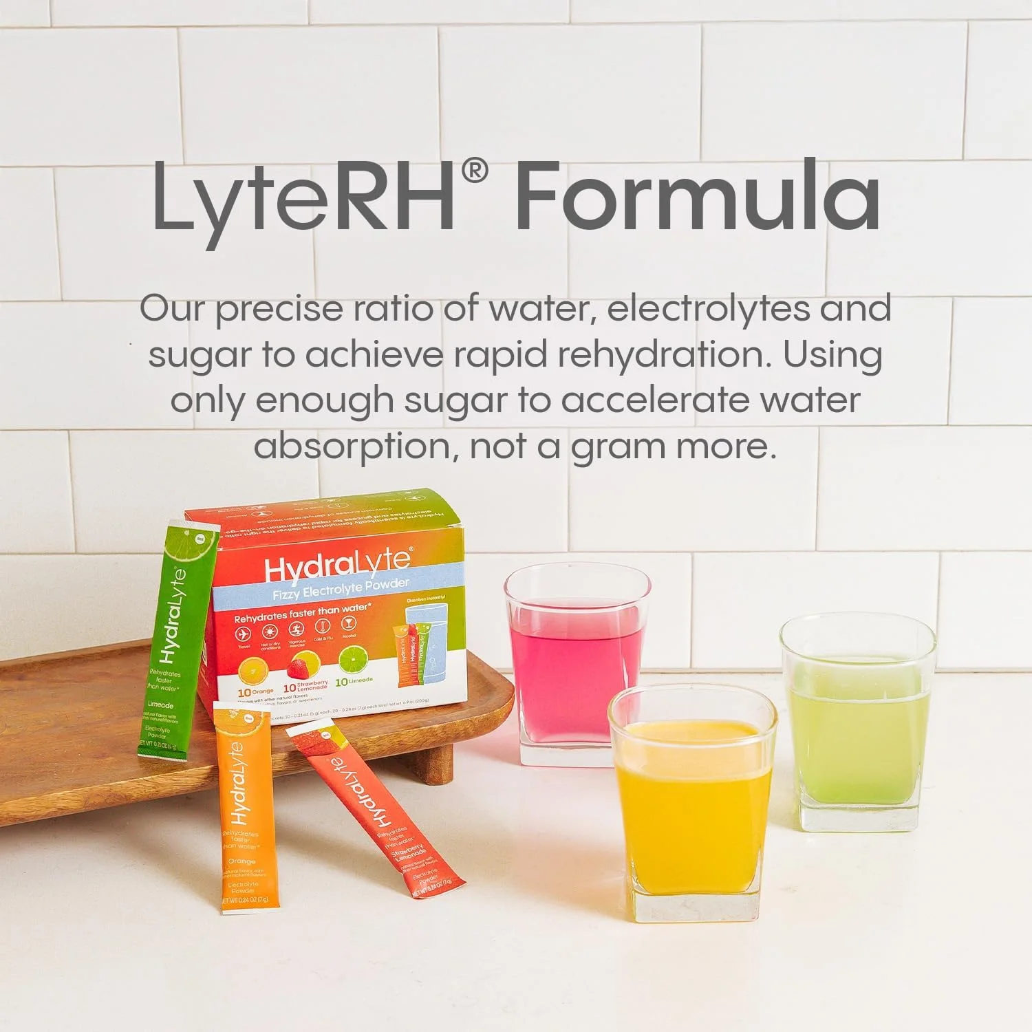 هیدرات لایت، آبرسانی سریع با شکر کم - پودر الکترولیت گازدار ملایم، پیمانه 240 میلی لیتری | بسته های متنوع آبرسانی | آبرسانی برای گرما، سفر، ورزش و مهمانی ها (30 عدد)