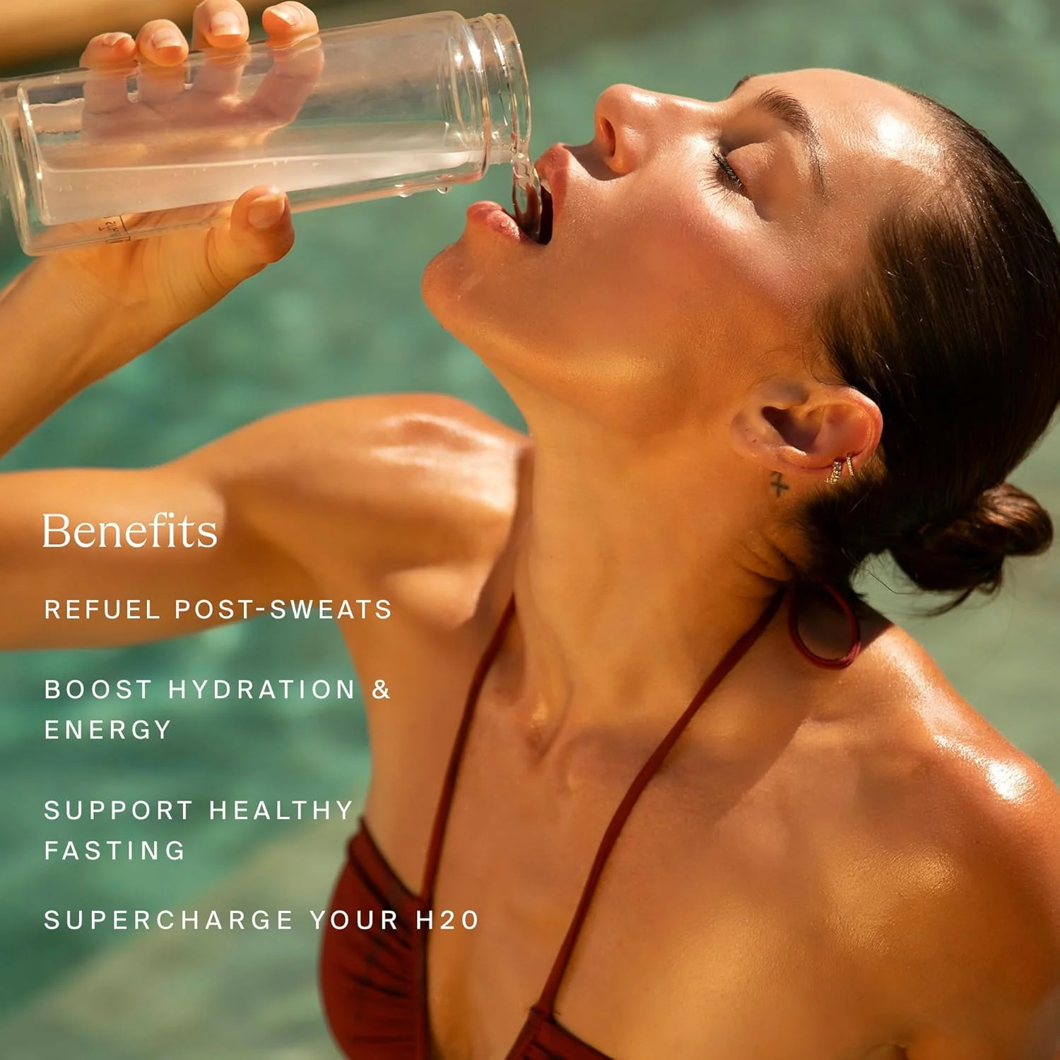 پودر الکترولیت آبرسان قوی هایر دوز - احیا کننده و انرژی زا با هندوانه واقعی، منیزیم، کمپلکس ویتامین و آب نارگیل - ریکاوری بعد از تمرین - بدون شکر افزوده (30 سروینگ)