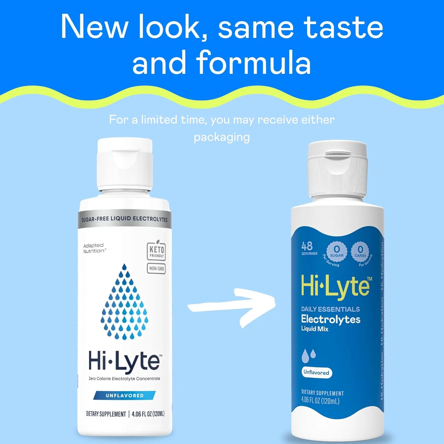 الکترولیت های بدون قند Hi-Lyte برای آبرسانی سریع، روزه داری و تقویت سیستم ایمنی (3 بطری، 144 سروینگ) | بدون کالری | 20%+ پتاسیم، منیزیم و روی بیشتر