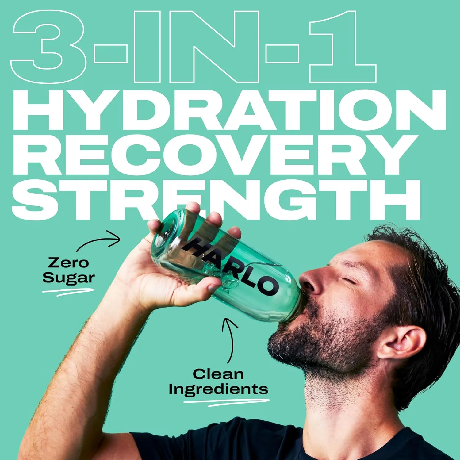 هارلو - مخلوط نوشیدنی الکترولیتی نمک مرکبات با کلاژن گاوی و کراتین - پودر کراتین مونوهیدرات - پودر نوشیدنی انرژی زا - پودر قبل از تمرین - نوشیدنی های انرژی زا بدون شکر - ریکاوری بعد از تمرین