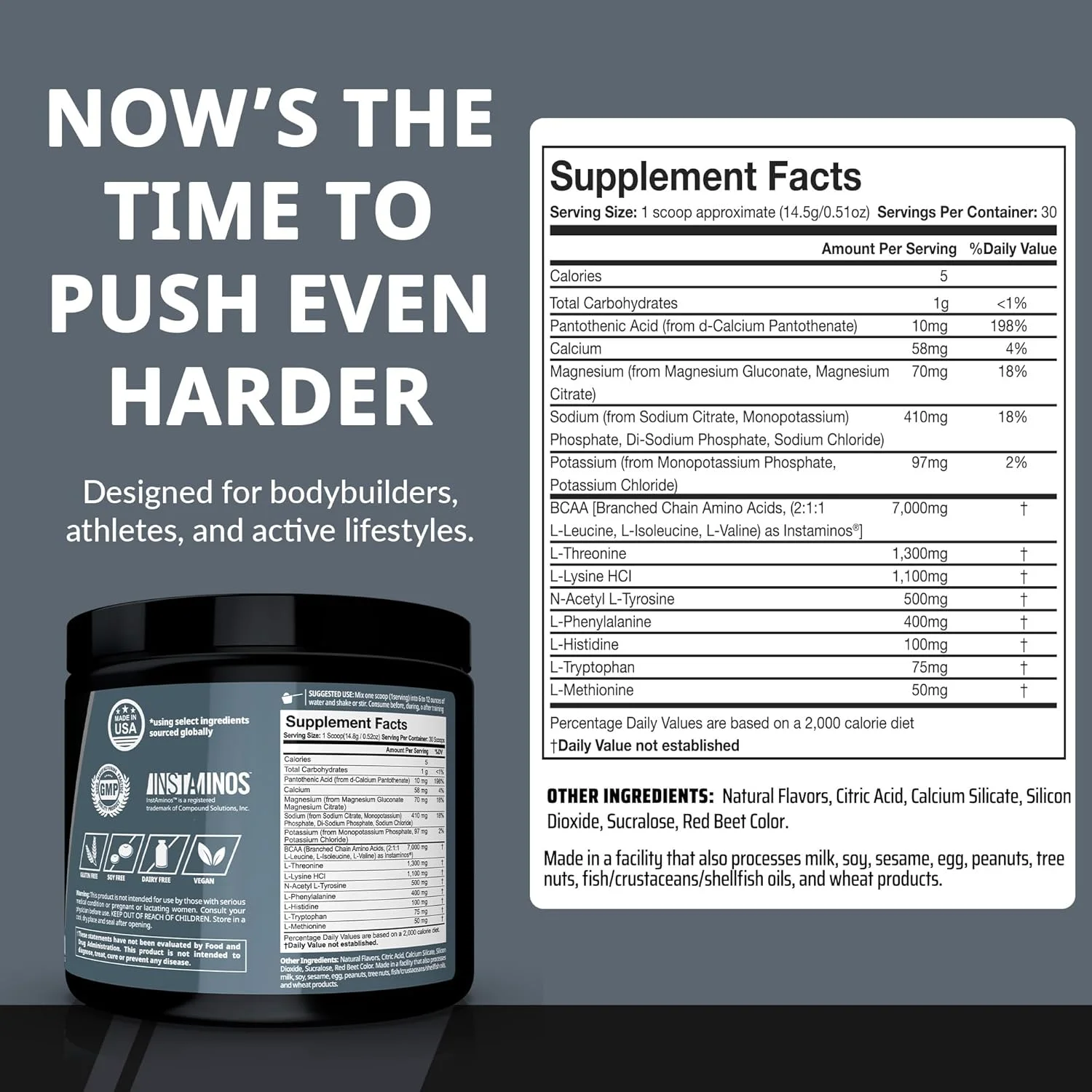 پودر آمینو اسیدهای ضروری گرانیت برای ریکاوری و رشد عضلات با 10 گرم EAAs و 7 گرم BCAAs - بدون سویا، بدون گلوتن، 448 گرم (30 سروینگ)، لیموناد توت فرنگی