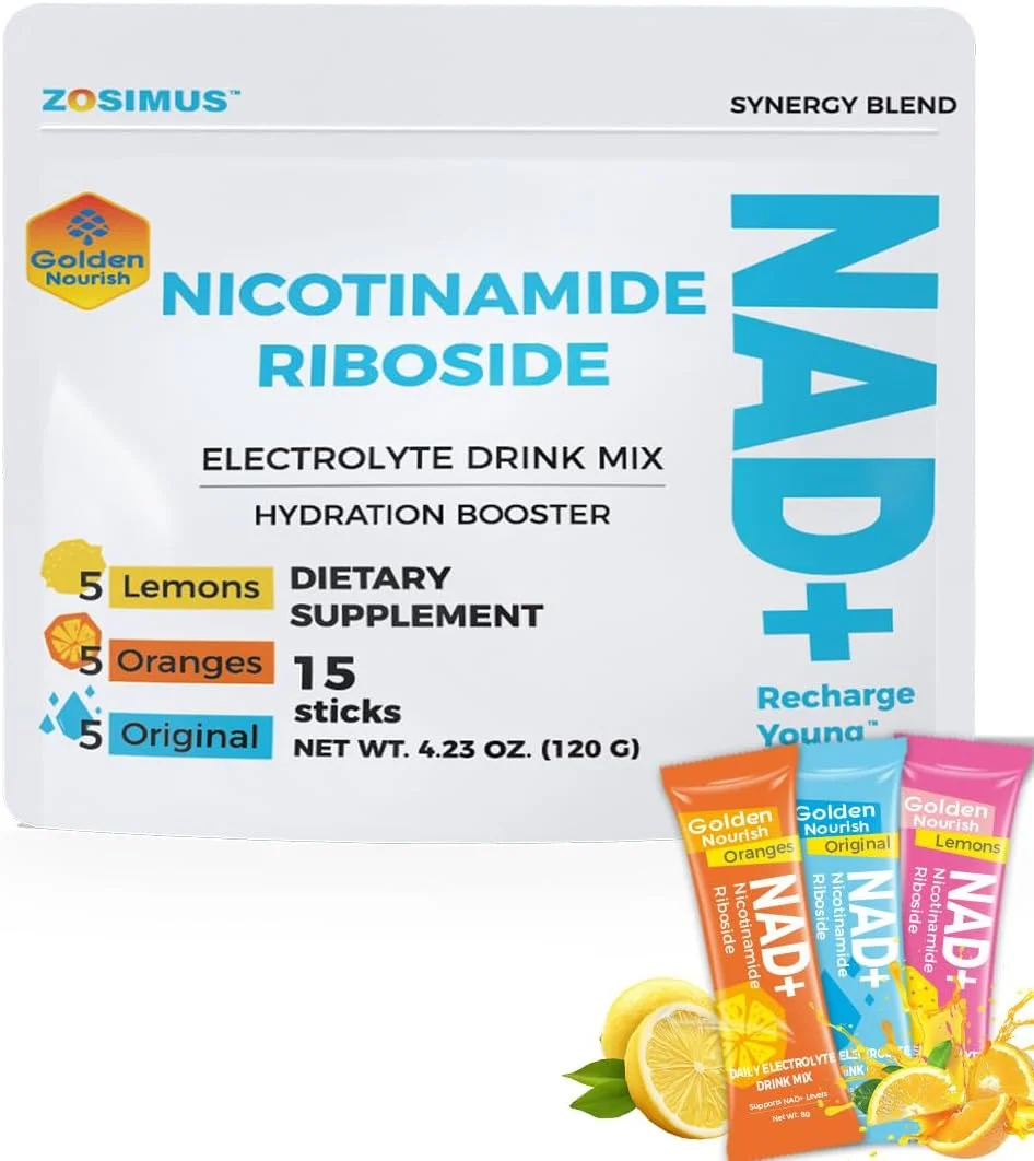 پودر الکترولیت به همراه مکمل NAD+ (بدون شکر) (انرژی و سلامت) نوشیدنی آبرسان روزانه برای آقایان و بانوان (بسته 15 عددی، کلاسیک متنوع) پودر الکترولیت به همراه مکمل NAD+ (بدون شکر) (انرژی و سلامت) نوشیدنی آبرسان روزانه برای آقایان و بانوان (بسته 15 عددی، کلاسیک متنوع)