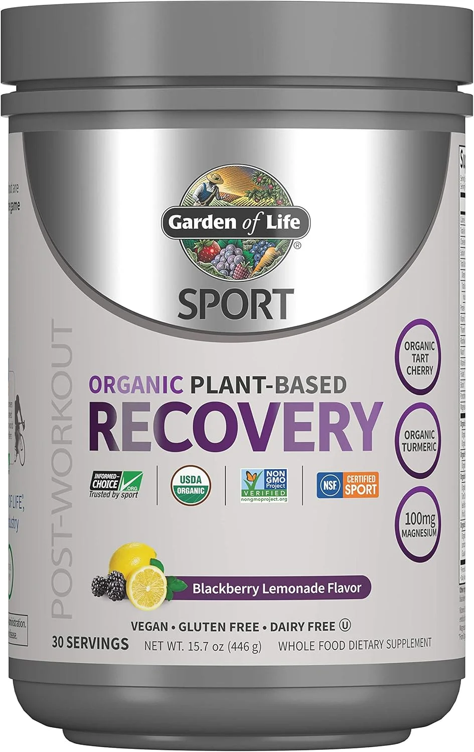 پودر ریکاوری عضلات بعد از تمرین ورزشی گیاهی Garden of Life Sport برای آقایان و بانوان - طعم بلک بری لیموناد، 30 سروینگ، ریکاوری بر پایه گیاهان ارگانیک، 100 میلی گرم منیزیم، آنتی اکسیدان ها، مکمل های بعد از تمرین پودر ریکاوری عضلات بعد از تمرین ورزشی گیاهی Garden of Life Sport برای آقایان و بانوان - طعم بلک بری لیموناد، 30 سروینگ، ریکاوری بر پایه گیاهان ارگانیک، 100 میلی گرم منیزیم، آنتی اکسیدان ها، مکمل های بعد از تمرین