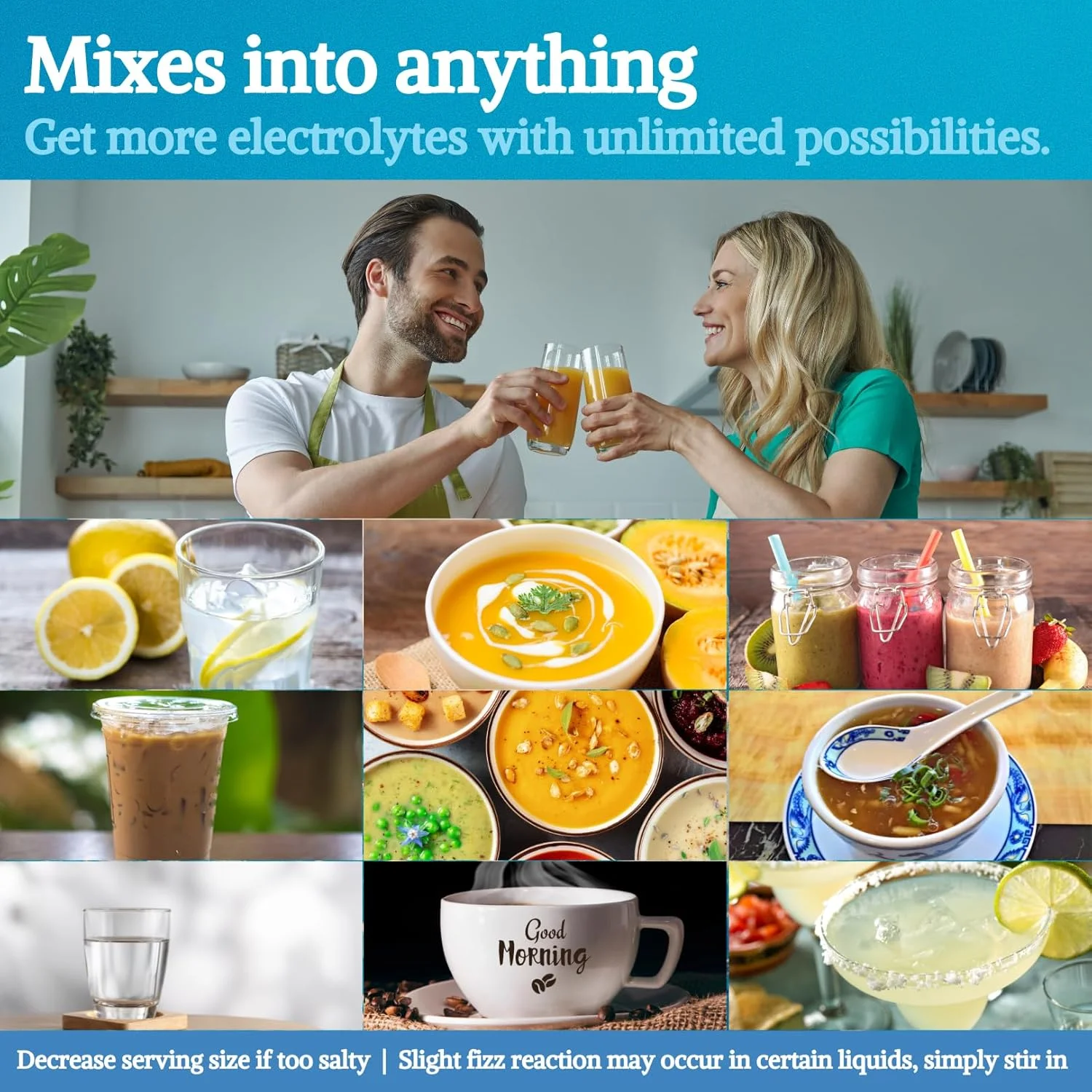پودر الکترولیت بدون شکر | قابل ترکیب در قهوه، سوپ، آبمیوه، آب، اسموتی، آبگوشت و هر چیز دیگر | بدون شیرین کننده یا طعم دهنده | کتو و بدون شکر | غیر GMO و گیاهی پودر الکترولیت بدون شکر | قابل ترکیب در قهوه، سوپ، آبمیوه، آب، اسموتی، آبگوشت و هر چیز دیگر | بدون شیرین کننده یا طعم دهنده | کتو و بدون شکر | غیر GMO و گیاهی