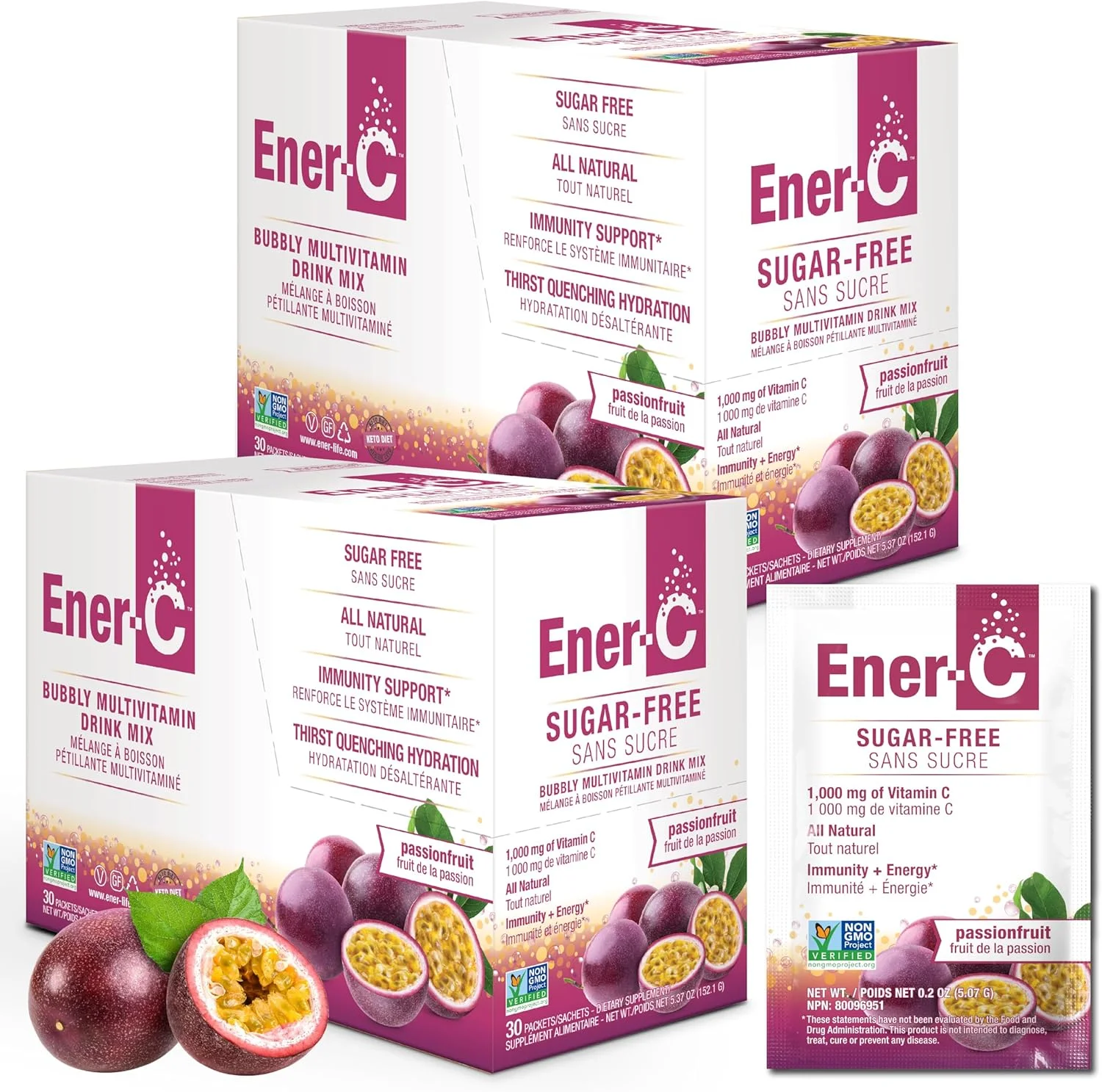 مخلوط نوشیدنی مولتی ویتامین بدون قند با طعم میوه گل ساعتی Ener-C حاوی ویتامین C 1000 میلی گرم و الکترولیت ها - پشتیبانی طبیعی از سیستم ایمنی با پودرهای آب میوه واقعی - غیر GMO، وگان و بدون گلوتن - 60 عدد مخلوط نوشیدنی مولتی ویتامین بدون قند با طعم میوه گل ساعتی Ener-C حاوی ویتامین C 1000 میلی گرم و الکترولیت ها - پشتیبانی طبیعی از سیستم ایمنی با پودرهای آب میوه واقعی - غیر GMO، وگان و بدون گلوتن - 60 عدد