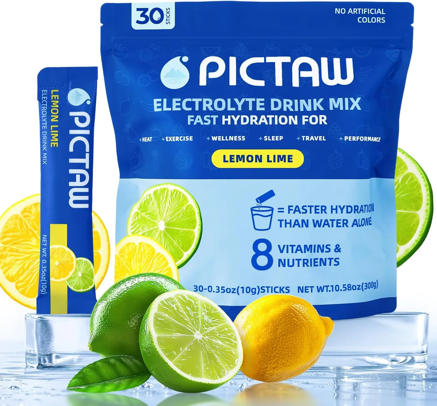 پودر الکترولیت - بسته های آبرسان، بسته های آبرسانی روزانه مایع برای رفع کم آبی و آبرسانی قابل حمل، مخلوط نوشیدنی الکترولیت وگان/غیر GMO (لیمو ترش 30 بسته) پودر الکترولیت - بسته های آبرسان، بسته های آبرسانی روزانه مایع برای رفع کم آبی و آبرسانی قابل حمل، مخلوط نوشیدنی الکترولیت وگان/غیر GMO (لیمو ترش 30 بسته)