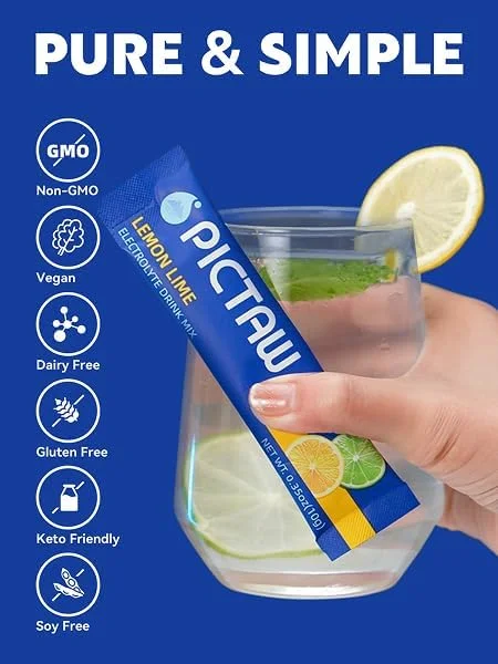 پودر الکترولیت - بسته های آبرسان، بسته های آبرسانی روزانه مایع برای رفع کم آبی و آبرسانی قابل حمل، مخلوط نوشیدنی الکترولیت وگان/غیر GMO (لیمو ترش 30 بسته) پودر الکترولیت - بسته های آبرسان، بسته های آبرسانی روزانه مایع برای رفع کم آبی و آبرسانی قابل حمل، مخلوط نوشیدنی الکترولیت وگان/غیر GMO (لیمو ترش 30 بسته)