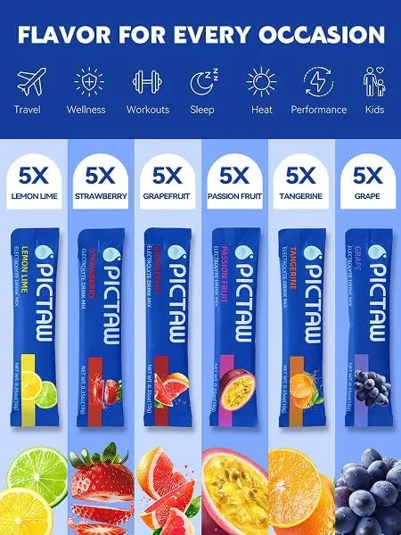 پودر الکترولیت برای آبرسانی، بسته های آبرسانی روزانه مایع برای رفع کم آبی و آبرسانی مجدد، مخلوط نوشیدنی الکترولیتی فوری غیر GMO، 300 گرم (مجموعه 30 عددی) پودر الکترولیت برای آبرسانی، بسته های آبرسانی روزانه مایع برای رفع کم آبی و آبرسانی مجدد، مخلوط نوشیدنی الکترولیتی فوری غیر GMO، 300 گرم (مجموعه 30 عددی)