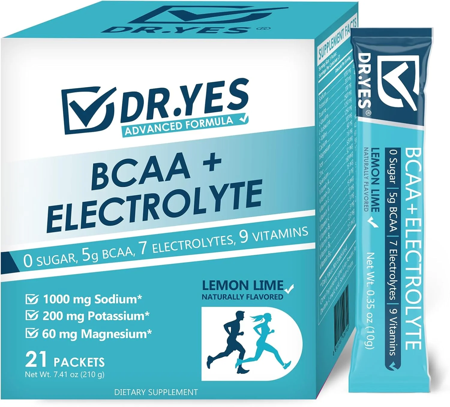 پودر الکترولیت DR.YES حاوی پتاسیم، سدیم، روی و ویتامین ها، آبرسانی سریع و تقویت کننده انرژی، بدون شکر و صفر کالری، مناسب برای کتو، وگان، (20 بسته) پودر الکترولیت DR.YES حاوی پتاسیم، سدیم، روی و ویتامین ها، آبرسانی سریع و تقویت کننده انرژی، بدون شکر و صفر کالری، مناسب برای کتو، وگان، (20 بسته)