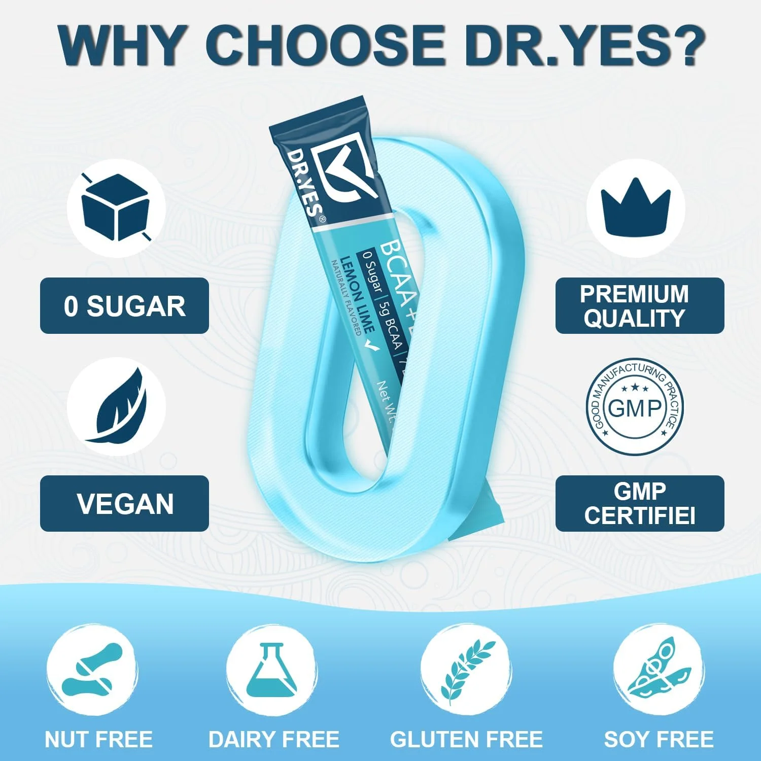 پودر الکترولیت DR.YES حاوی پتاسیم، سدیم، روی و ویتامین ها، آبرسانی سریع و تقویت کننده انرژی، بدون شکر و صفر کالری، مناسب برای کتو، وگان، (20 بسته) پودر الکترولیت DR.YES حاوی پتاسیم، سدیم، روی و ویتامین ها، آبرسانی سریع و تقویت کننده انرژی، بدون شکر و صفر کالری، مناسب برای کتو، وگان، (20 بسته)