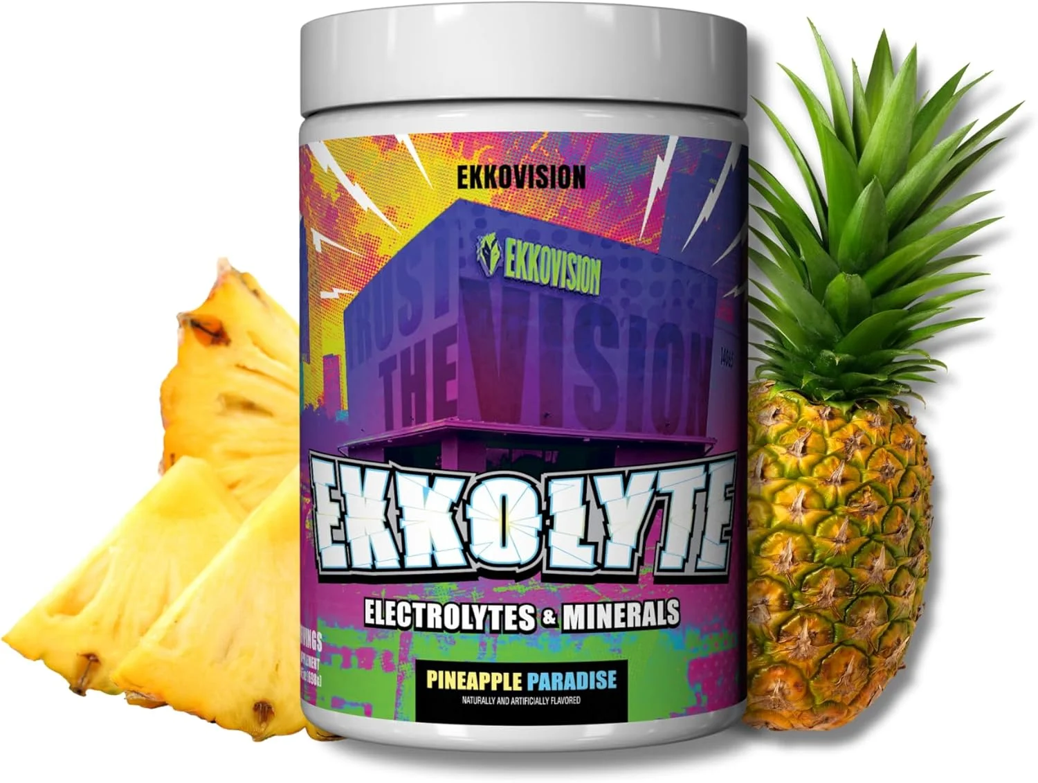 پودر الکترولیت و مواد معدنی اکوویژن اکولیت، 50 میلی گرم ویتامین C و 155 میلی گرم منیزیم برای پشتیبانی از هیدراتاسیون، الکترولیت های ضروری برای زنان و مردان، طعم آناناس پارادایس، 120 سروینگ پودر الکترولیت و مواد معدنی اکوویژن اکولیت، 50 میلی گرم ویتامین C و 155 میلی گرم منیزیم برای پشتیبانی از هیدراتاسیون، الکترولیت های ضروری برای زنان و مردان، طعم آناناس پارادایس، 120 سروینگ