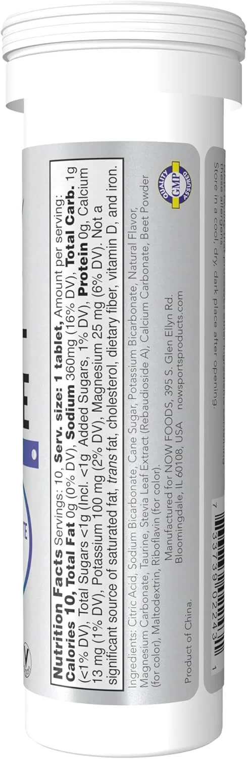 نوشیدنی ورزشی NOW Foods، افِر-هیدرات، مکمل الکترولیت، بازسازی، طعم پرتقال توت فرنگی، 10 قرص نوشیدنی ورزشی NOW Foods، افِر-هیدرات، مکمل الکترولیت، بازسازی، طعم پرتقال توت فرنگی، 10 قرص