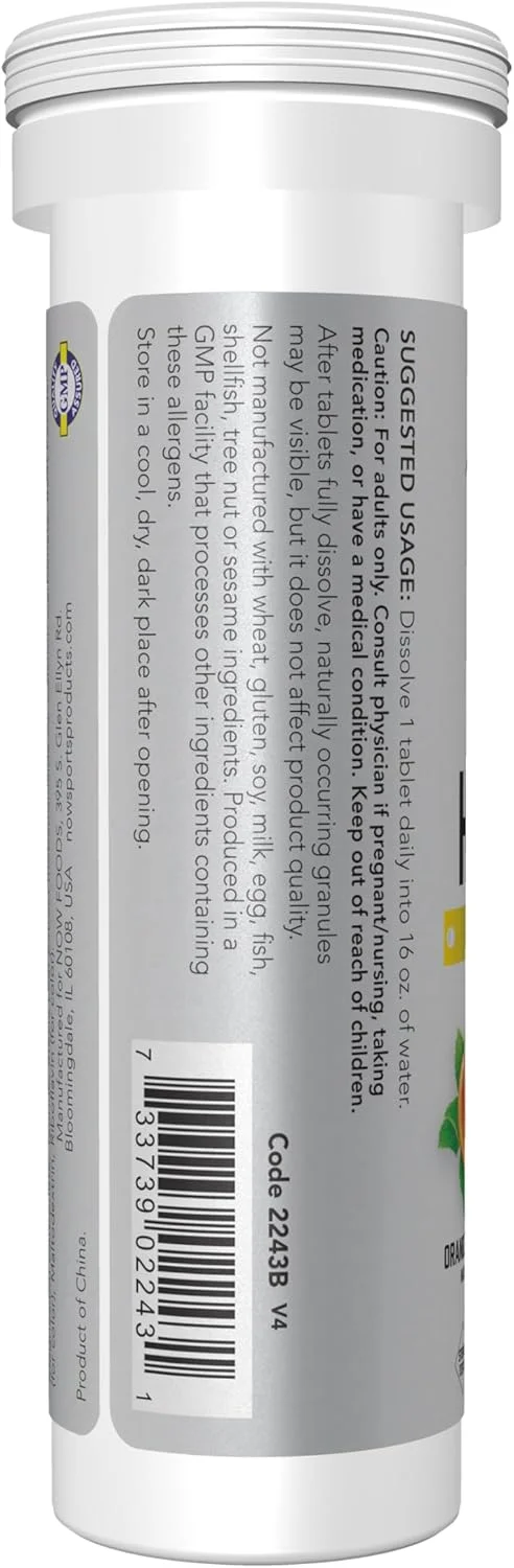 نوشیدنی ورزشی NOW Foods، افِر-هیدرات، مکمل الکترولیت، بازسازی، طعم پرتقال توت فرنگی، 10 قرص نوشیدنی ورزشی NOW Foods، افِر-هیدرات، مکمل الکترولیت، بازسازی، طعم پرتقال توت فرنگی، 10 قرص