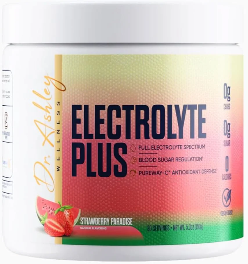 پودر مخلوط نوشیدنی الکترولیت پلاس | الکترولیت های طیف کامل – بدون گلوتن و بدون قند برای حداکثر آبرسانی | 30 سروینگ (30 سروینگ، توت فرنگی بهشتی) پودر مخلوط نوشیدنی الکترولیت پلاس | الکترولیت های طیف کامل – بدون گلوتن و بدون قند برای حداکثر آبرسانی | 30 سروینگ (30 سروینگ، توت فرنگی بهشتی)