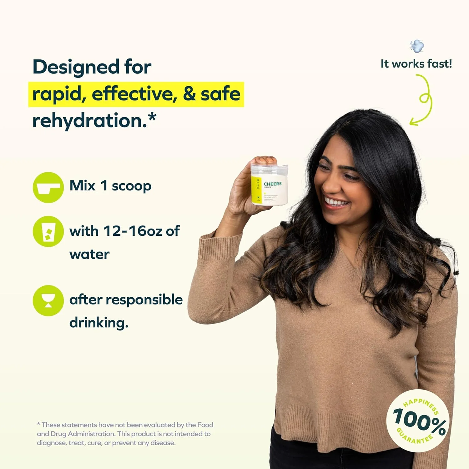 محلول خوراکی آبرسان Cheers | الکترولیت ها برای آبرسانی سریع | طعم لیمو ترش | 12 سروینگ | مکمل الکترولیتی حاوی سدیم، پتاسیم، گلوکز محلول خوراکی آبرسان Cheers | الکترولیت ها برای آبرسانی سریع | طعم لیمو ترش | 12 سروینگ | مکمل الکترولیتی حاوی سدیم، پتاسیم، گلوکز