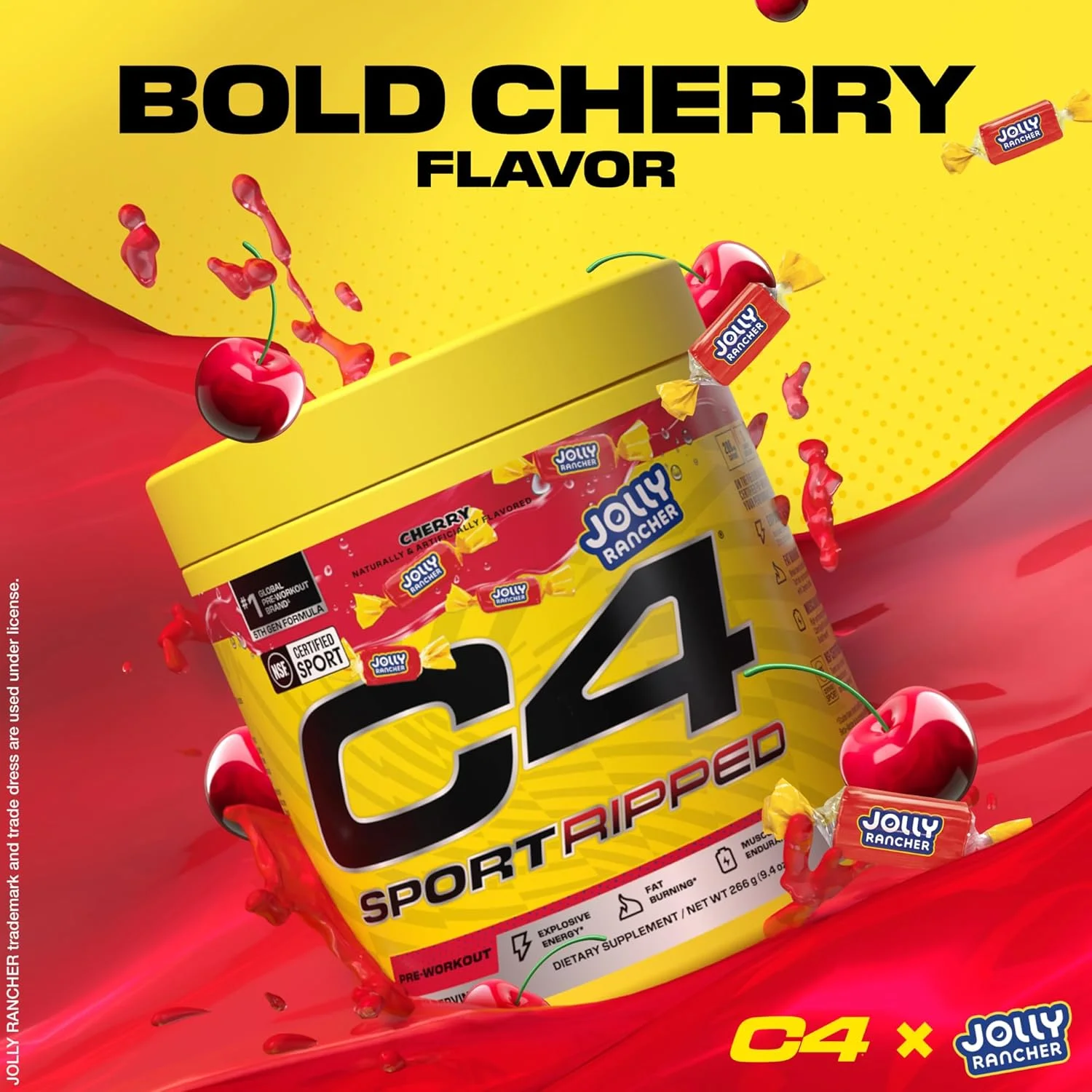 پودر مکمل ورزشی قبل از تمرین Cellucor C4 Sport Ripped - طعم گیلاس جولی رنچر - دارای گواهی NSF برای ورزش - آبرسانی عالی - 200 میلی گرم کافئین + کراتین + بتا آلانین - الکترولیت ها و انرژی - 20 سروینگ پودر مکمل ورزشی قبل از تمرین Cellucor C4 Sport Ripped - طعم گیلاس جولی رنچر - دارای گواهی NSF برای ورزش - آبرسانی عالی - 200 میلی گرم کافئین + کراتین + بتا آلانین - الکترولیت ها و انرژی - 20 سروینگ
