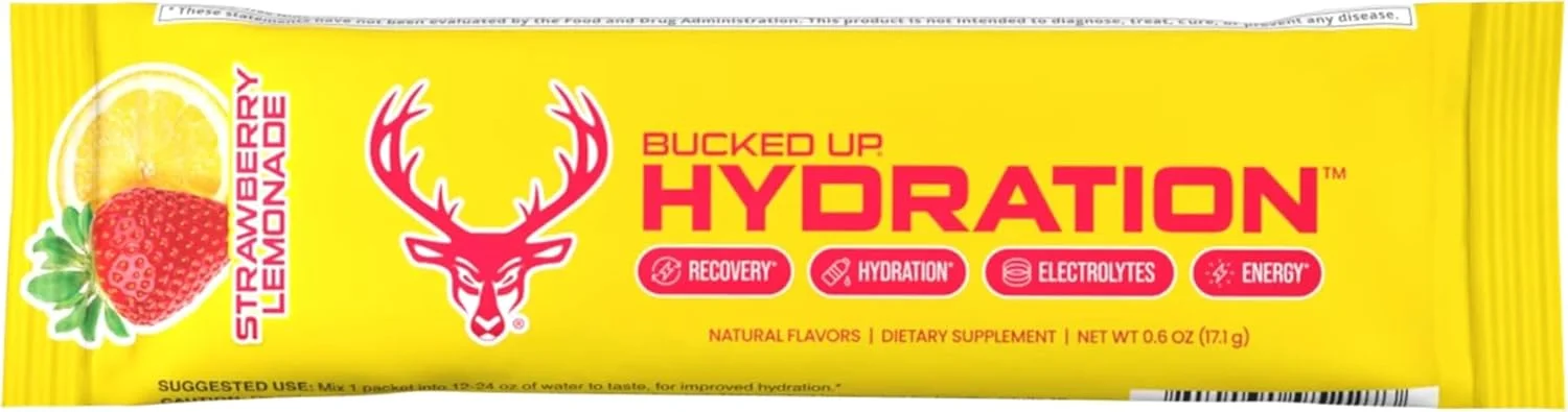 باکد آپ هیدریشن - طعم لیموناد توت فرنگی | پودر نوشیدنی الکترولیت و آبرسان | 18 بسته (18 سروینگ) باکد آپ هیدریشن - طعم لیموناد توت فرنگی | پودر نوشیدنی الکترولیت و آبرسان | 18 بسته (18 سروینگ)