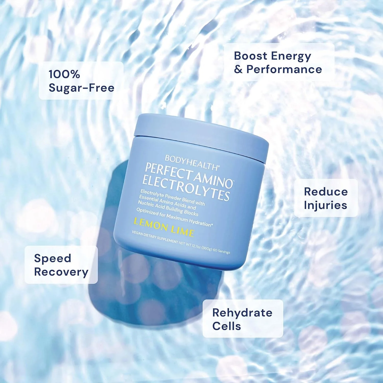 پودر الکترولیت پرفکت آمینو بادی هلث بدون شکر، آبرسانی، کتو، نوشیدنی الکترولیت بدون شکر با مواد معدنی کمیاب - لیمو ترش - 30 سروینگ پودر الکترولیت پرفکت آمینو بادی هلث بدون شکر، آبرسانی، کتو، نوشیدنی الکترولیت بدون شکر با مواد معدنی کمیاب - لیمو ترش - 30 سروینگ