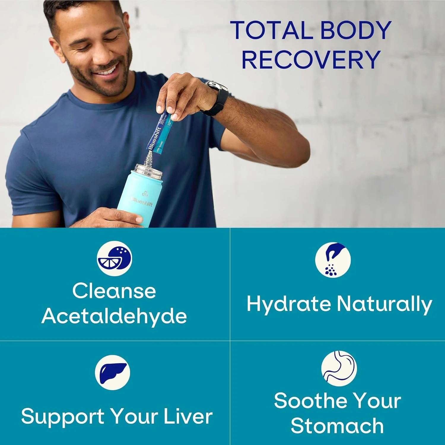 بلوشیفت پیش از مهمانی - مکمل ان-استیل سیستئین، بسته های پودر الکترولیت، بسته های آبرسانی، پشتیبانی از کبد با زنجبیل، سیستئین، خار مریم، پودر بدون شکر (بسته 10 عددی) بلوشیفت پیش از مهمانی - مکمل ان-استیل سیستئین، بسته های پودر الکترولیت، بسته های آبرسانی، پشتیبانی از کبد با زنجبیل، سیستئین، خار مریم، پودر بدون شکر (بسته 10 عددی)