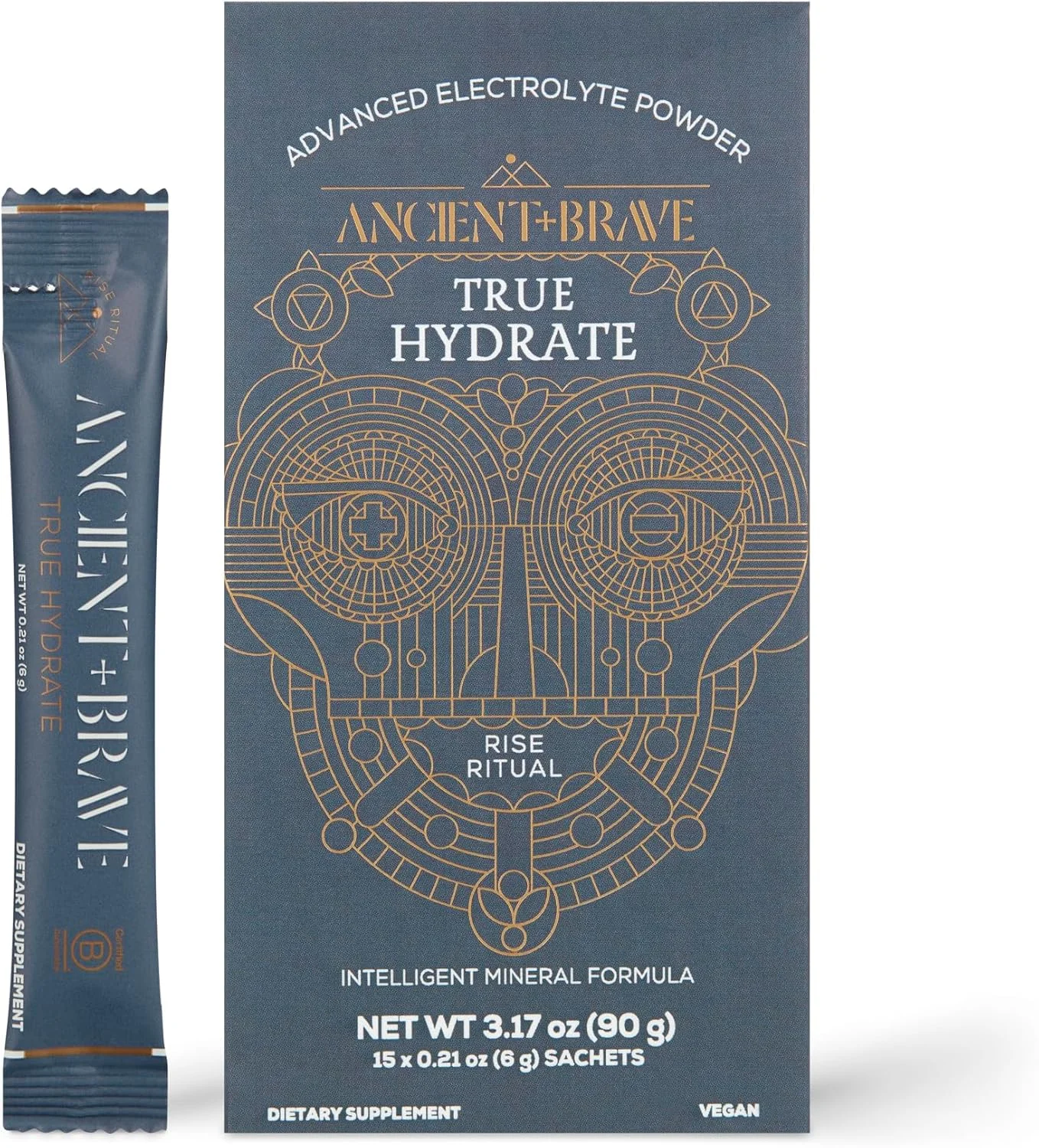 پودر الکترولیت آبرسان باستانی + شجاع - حاوی سدیم، پتاسیم، منیزیم و کلسیم، 15 ساشه 6 گرمی، پودر آب نارگیل طبیعی برای آبرسانی صبحگاهی و ریکاوری بعد از ورزش