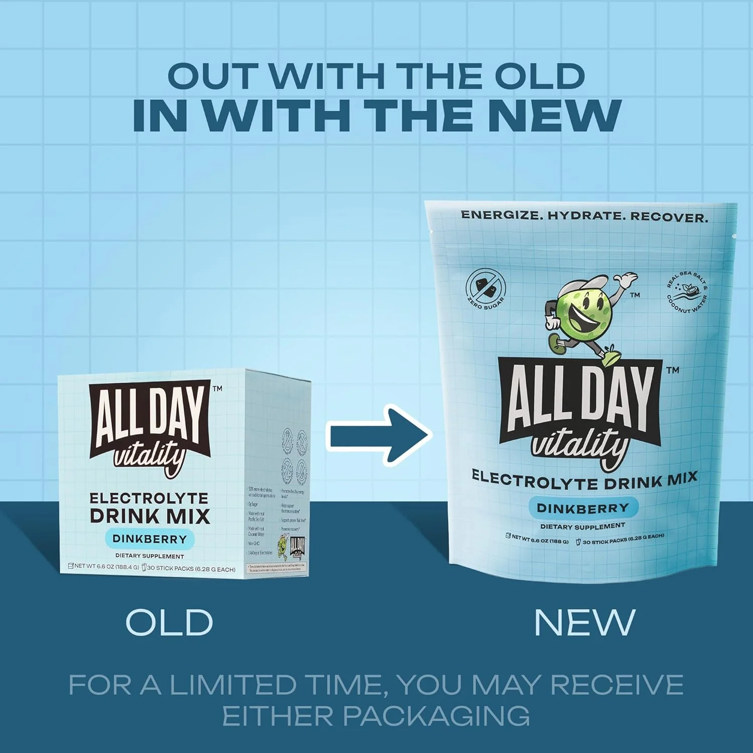 پودر الکترولیت برای بازی پیکلبال | بدون شکر، غیر تراریخته | 30 عدد پودر الکترولیت برای بازی پیکلبال | بدون شکر، غیر تراریخته | 30 عدد