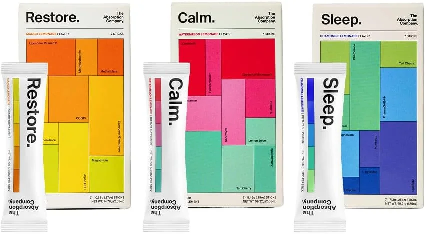 مجموعه متنوع شرکت جذب – مخلوط نوشیدنی مکمل برای کمک به خواب، بازیابی الکترولیت و آرامش - بابونه، انبه و لیموناد هندوانه – مکمل های با قابلیت جذب بالا - 21 سروینگ (21 عدد) مجموعه متنوع شرکت جذب – مخلوط نوشیدنی مکمل برای کمک به خواب، بازیابی الکترولیت و آرامش - بابونه، انبه و لیموناد هندوانه – مکمل های با قابلیت جذب بالا - 21 سروینگ (21 عدد)