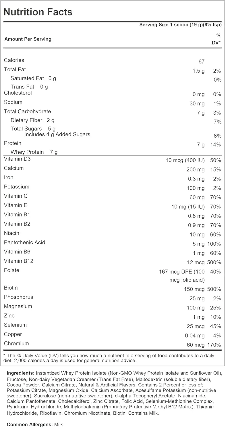 جایگزین غذای کامل پروتئین وی اندرو لِسمن - شکلاتی 60 سروینگ - فقط 67 کالری، 7 گرم پروتئین وی، ویتامین ها/مواد معدنی، کم چرب، مغذی، خوشمزه، مخلوط فوری جایگزین غذای کامل پروتئین وی اندرو لِسمن - شکلاتی 60 سروینگ - فقط 67 کالری، 7 گرم پروتئین وی، ویتامین ها/مواد معدنی، کم چرب، مغذی، خوشمزه، مخلوط فوری
