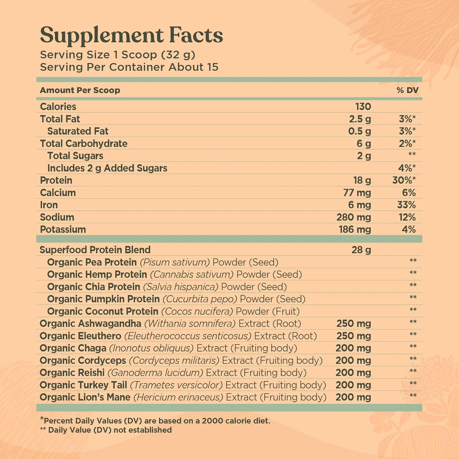 پودر پروتئین گیاهی ارگانیک فور سیگمتیک بدون طعم با یال شیر، چاگا، کوردیسپس و موارد دیگر | پروتئین وگان پاک برای عملکرد مغز و تقویت سیستم ایمنی | 479 گرم پودر پروتئین گیاهی ارگانیک فور سیگمتیک بدون طعم با یال شیر، چاگا، کوردیسپس و موارد دیگر | پروتئین وگان پاک برای عملکرد مغز و تقویت سیستم ایمنی | 479 گرم