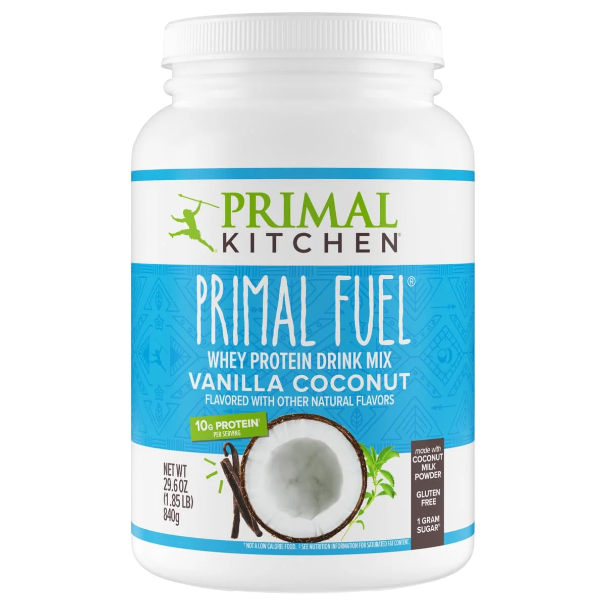 پودر نوشیدنی پروتئین وی نارگیل وانیلی Primal Kitchen Primal Fuel، بدون گلوتن و سویا، 1.85 پوند